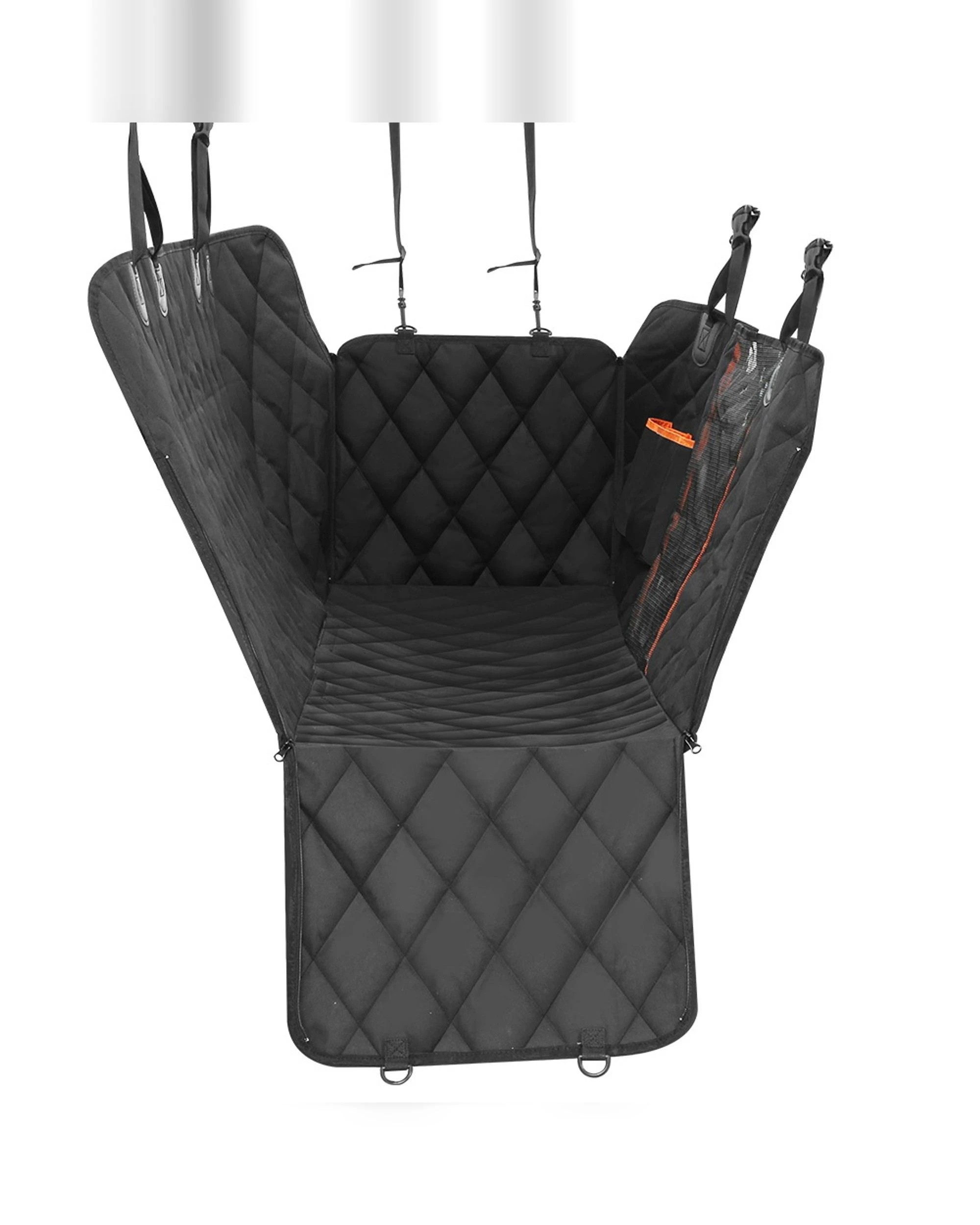 3 i.Pet Pet Car Seat Cover Dog Back Waterproof Protector Hammock Non Slip Rear Mat - Black, 3 of 4