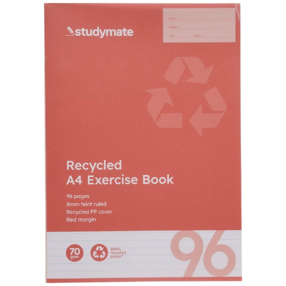 3 Studymate PP A4 Exercise Book 96 Page Clear, 3 of 3