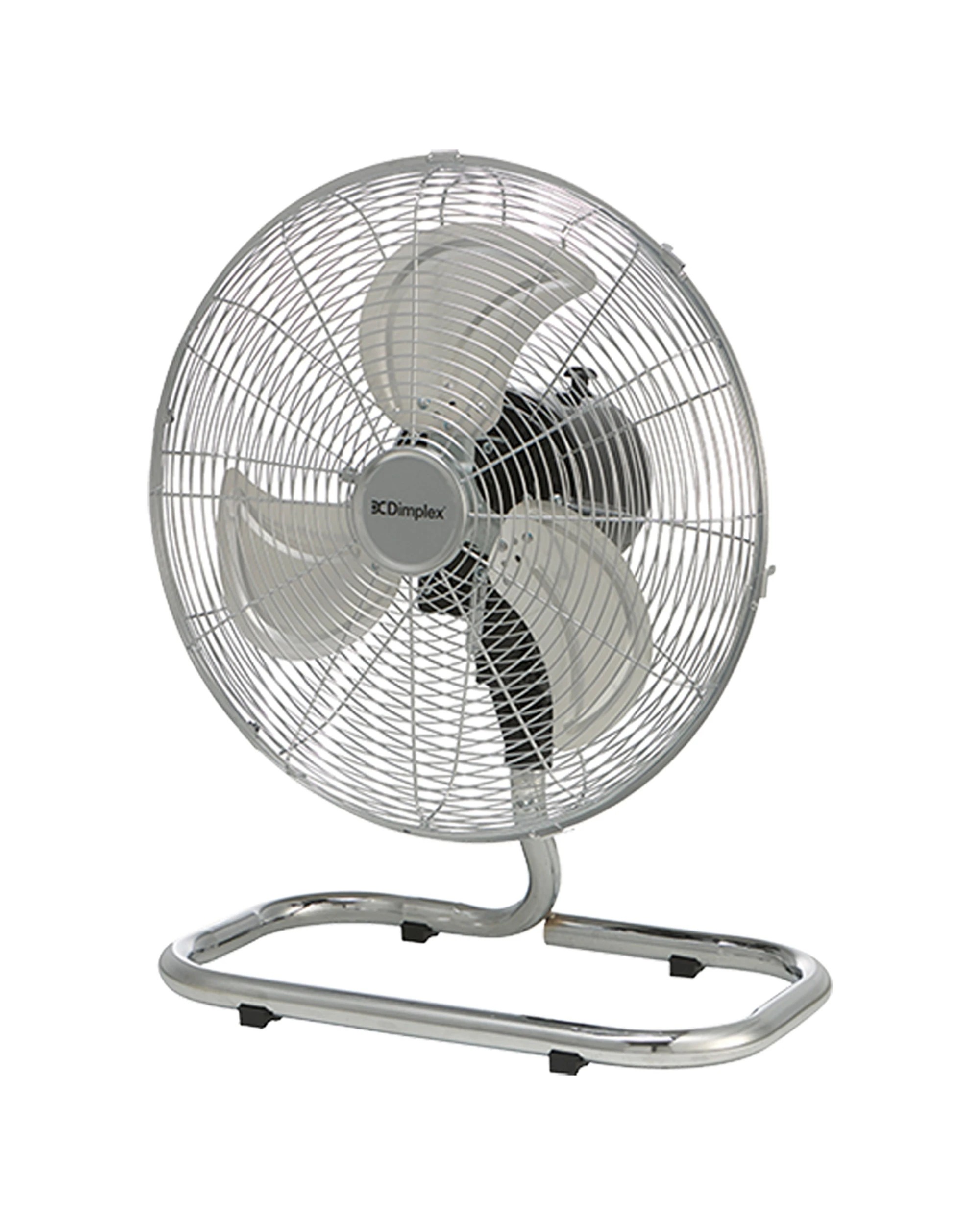 2 Dimplex High Velocity Oscillating Floor Fan 3 Speed Rear Controls Tilt Head
 - silver, 2 of 4