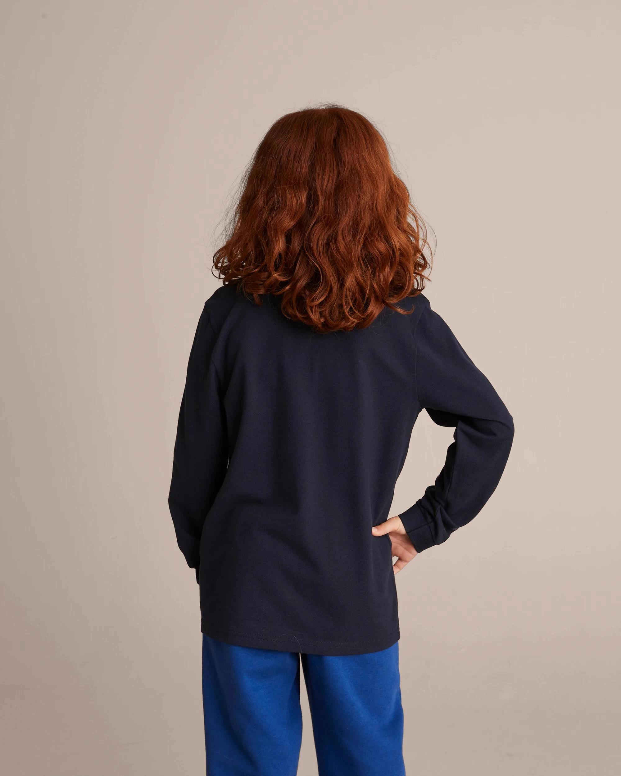 5 Target Long Sleeve Polo Top NAVY BLUE, 5 of 8
