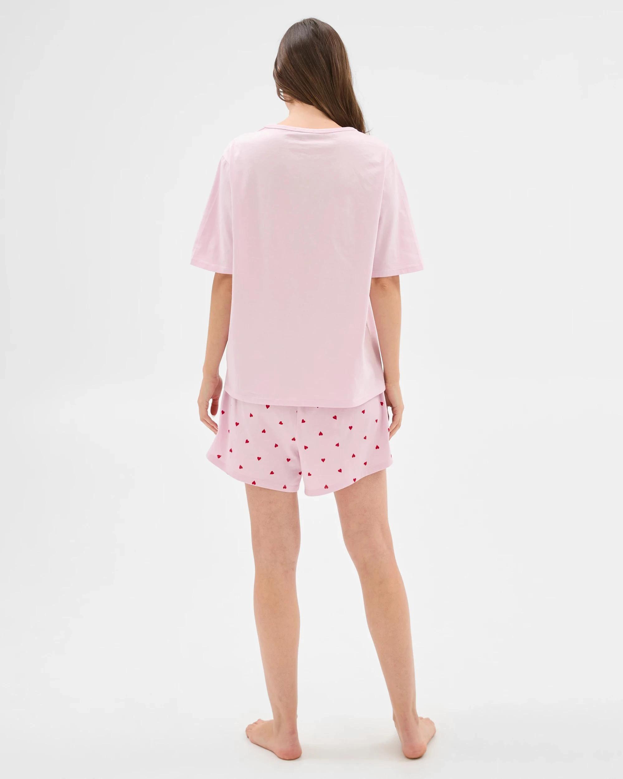 6 Target Woman Australian Cotton Jersey Pyjama Set PINK HEART, 6 of 6