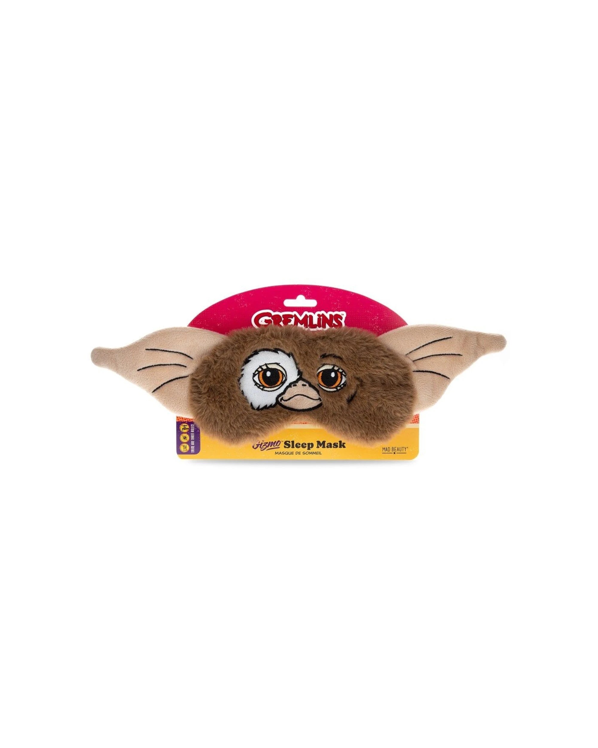 2 Warner Bros Gremlins Mogwai Gizmo Soft Plush Sleep Face Mask 2PK - Brown, 2 of 3