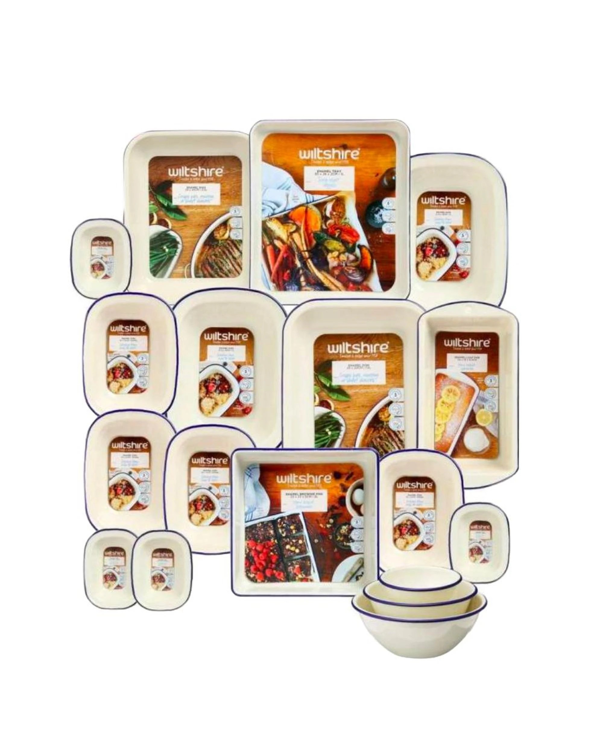 1 Wiltshire Enamel 16 Piece Bakeware Pack 16pc, 1 of 10
