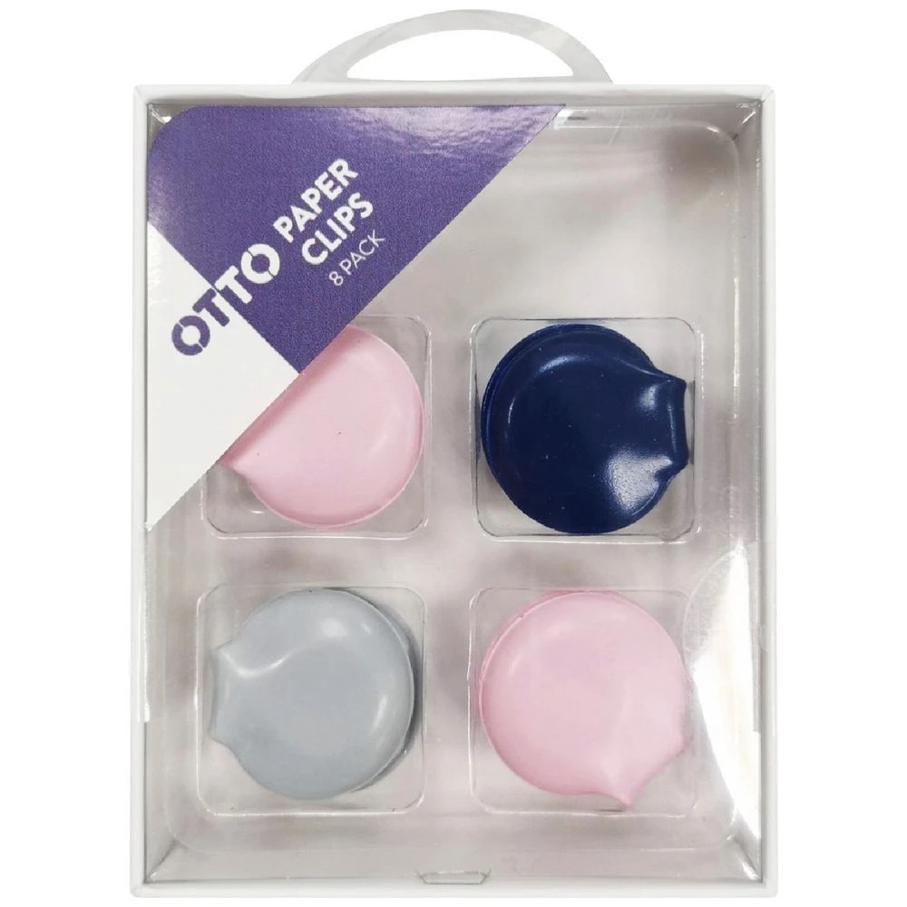 1 Otto Magnetic Paper Clips Assorted 8 Pack, 1 of 2