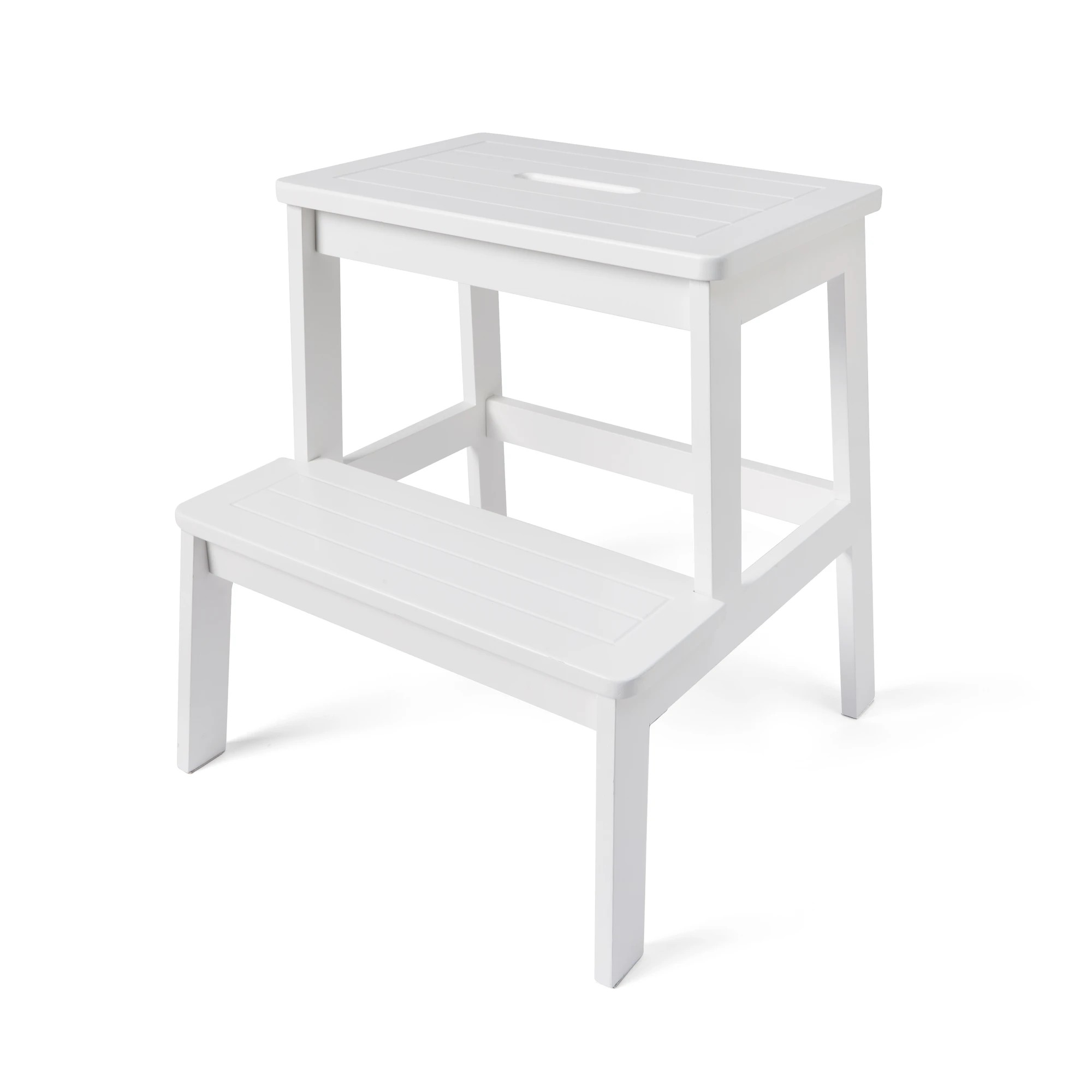 5 Panelled Step Stool - White, 5 of 7