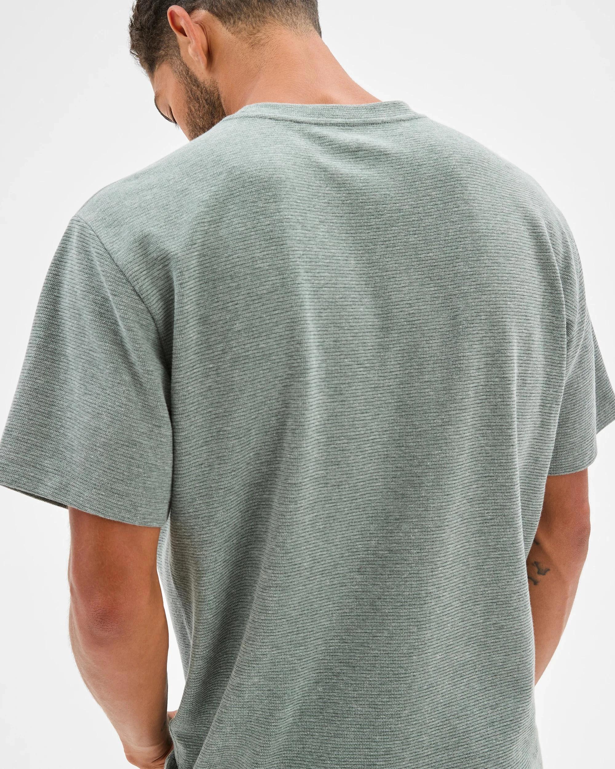 5 Target Australian Cotton Blend Textured T-Shirt GREEN, 5 of 6