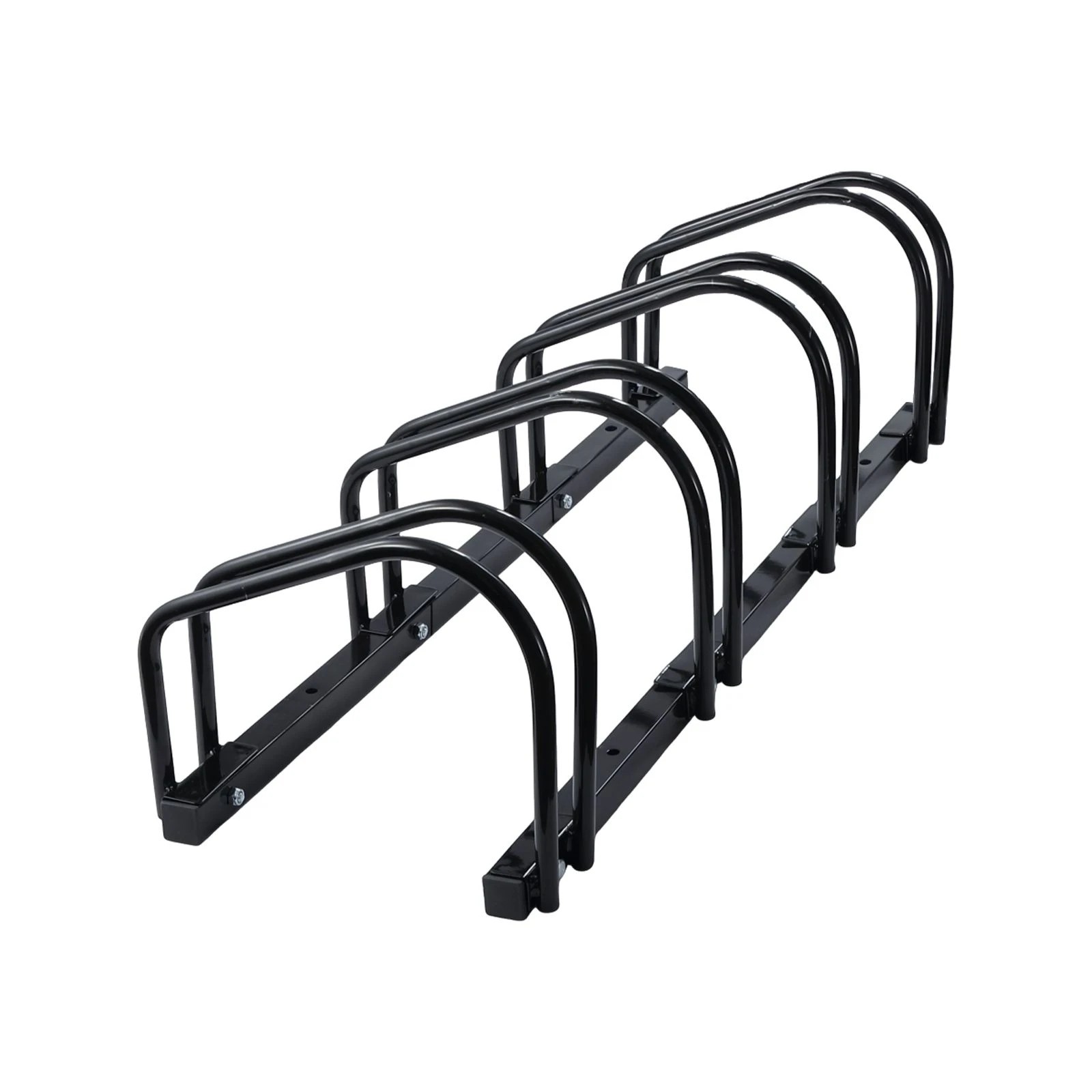 Ausway 4 Bike Floor Stand Rack for Garage Outdoor Steel Bicycle Parking ...