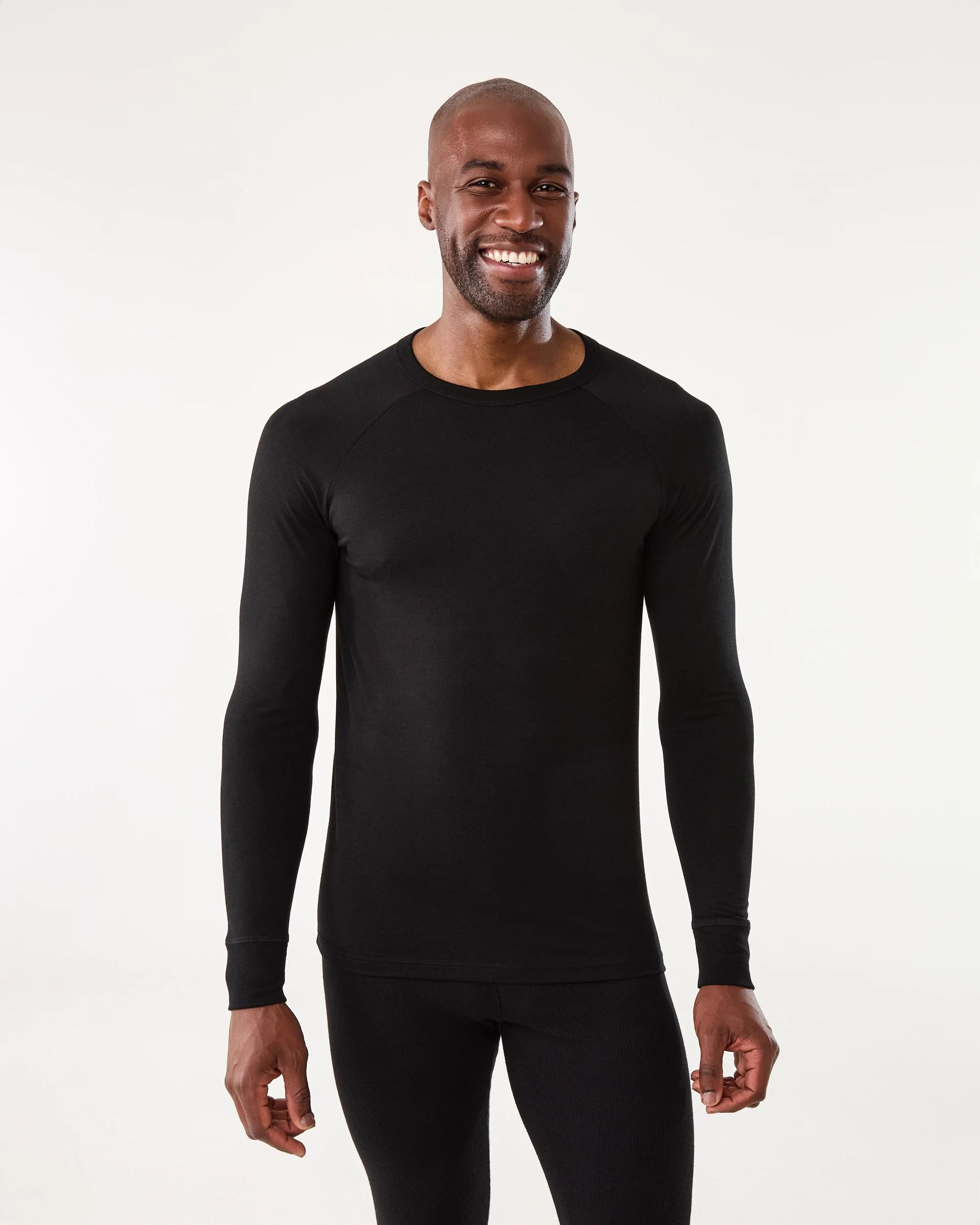1 Long Sleeve Thermal Top Black, 1 of 4