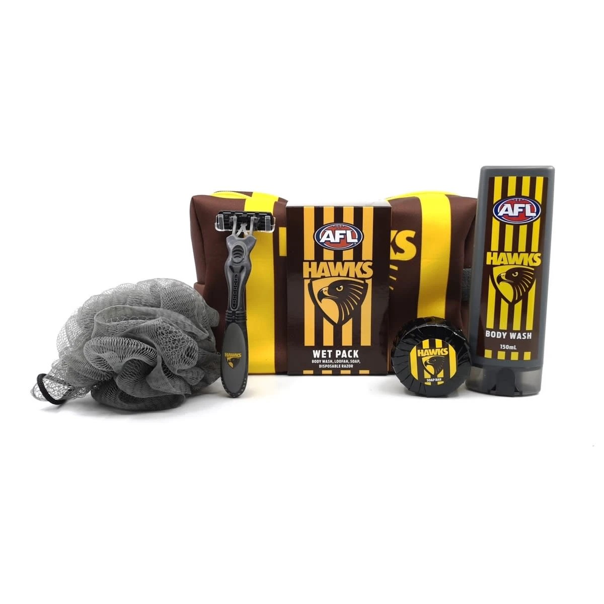 1 AFL Hawthorn Hawks Wet Pack with Accessories
