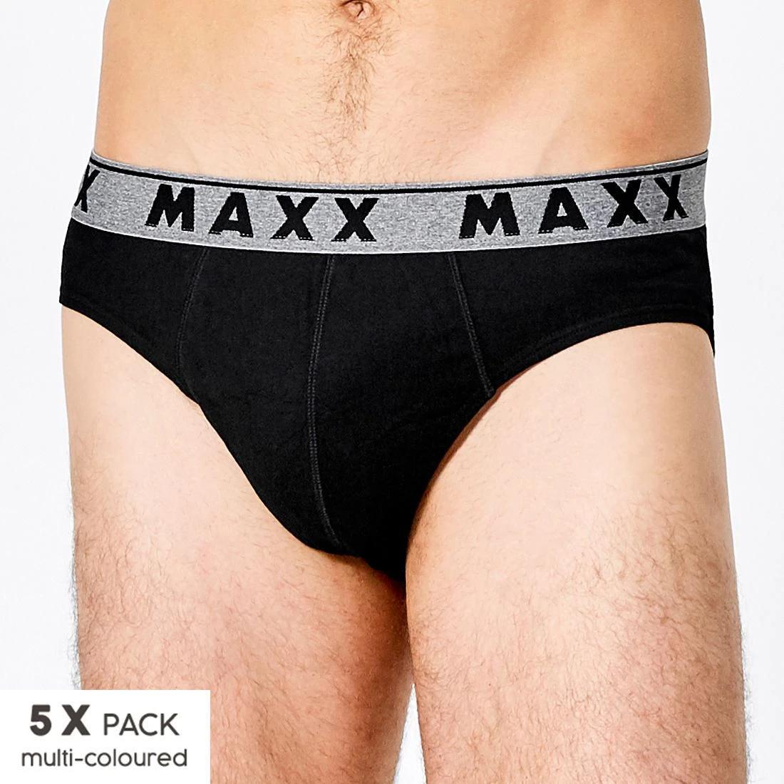 1 Maxx 5 Pack Hipster Briefs BLACK, 1 of 10