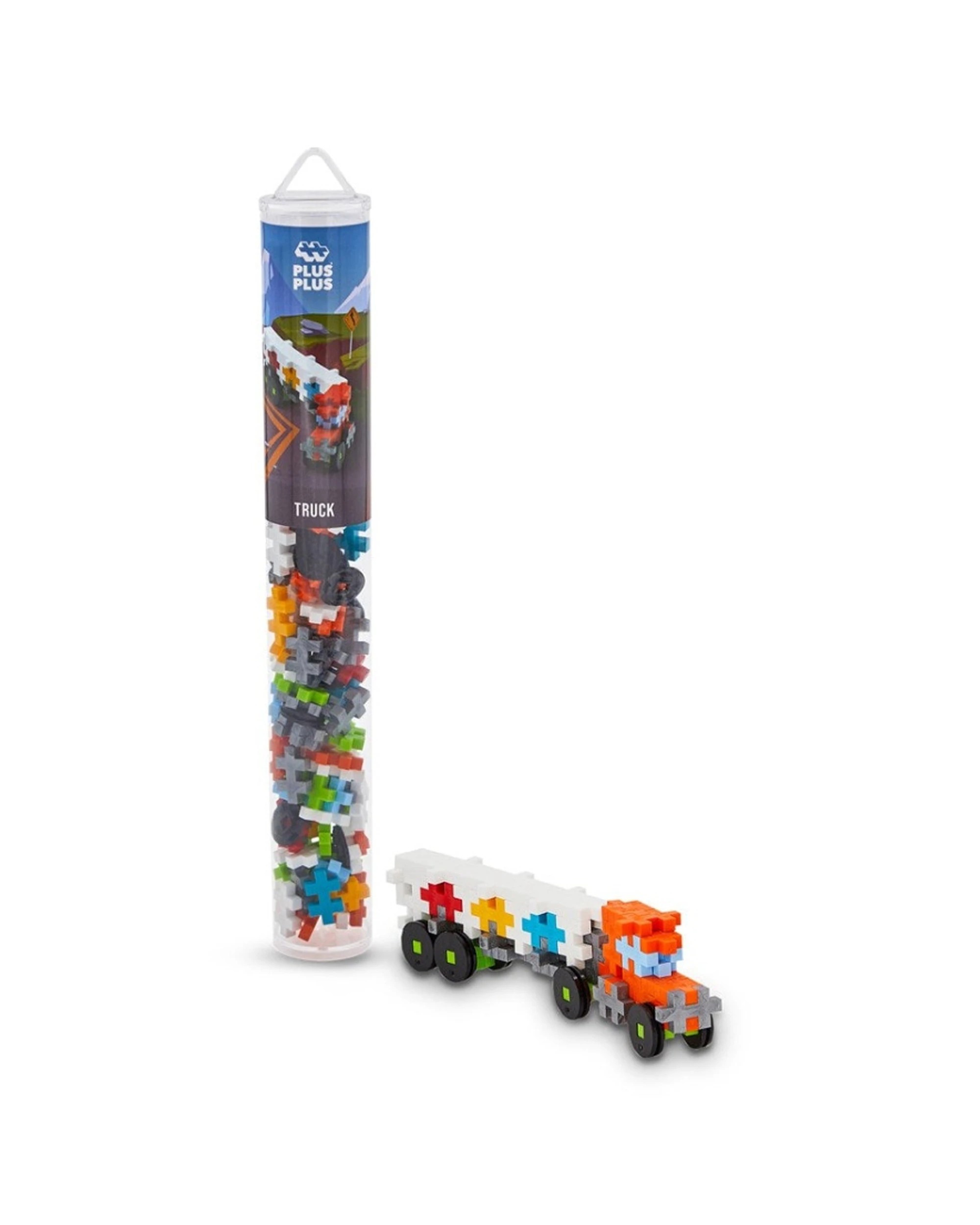 1 Plus-Plus 100pc Tube Truck Build Puzzle Motor Skills Kids Fun Toy, 1 of 3