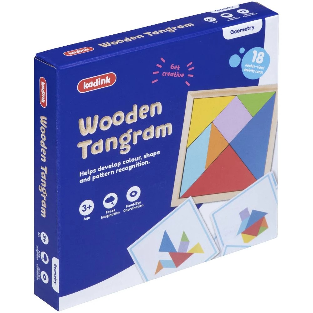 2 Kadink Wooden Tangram Puzzle, 2 of 5