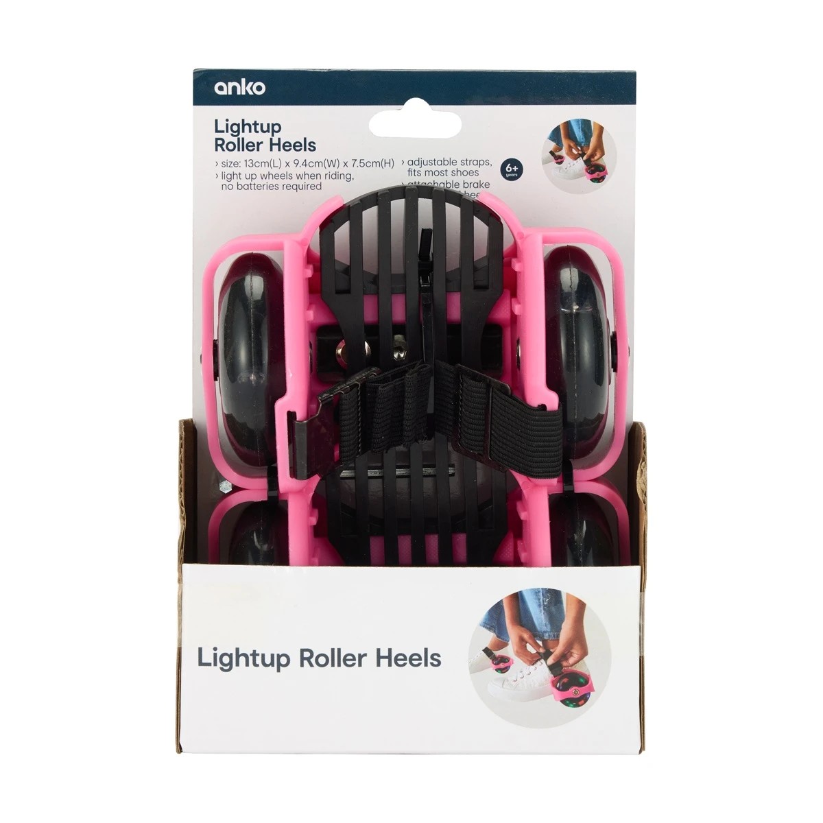 9 Light Up Roller Heels - Pink, 9 of 9