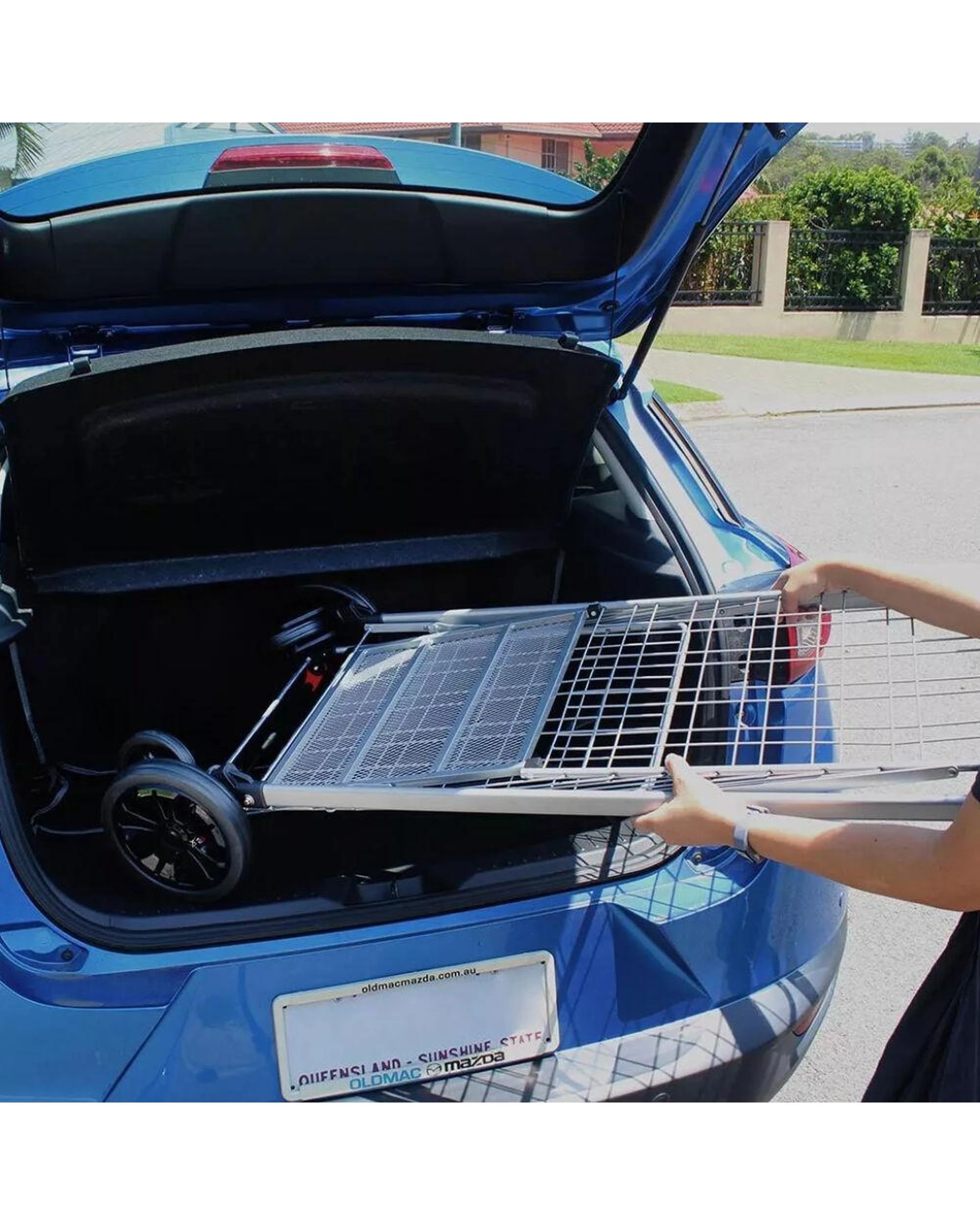 7 White Magic Handy Trolley Basket Cart Medium 65L  Silver, 7 of 8