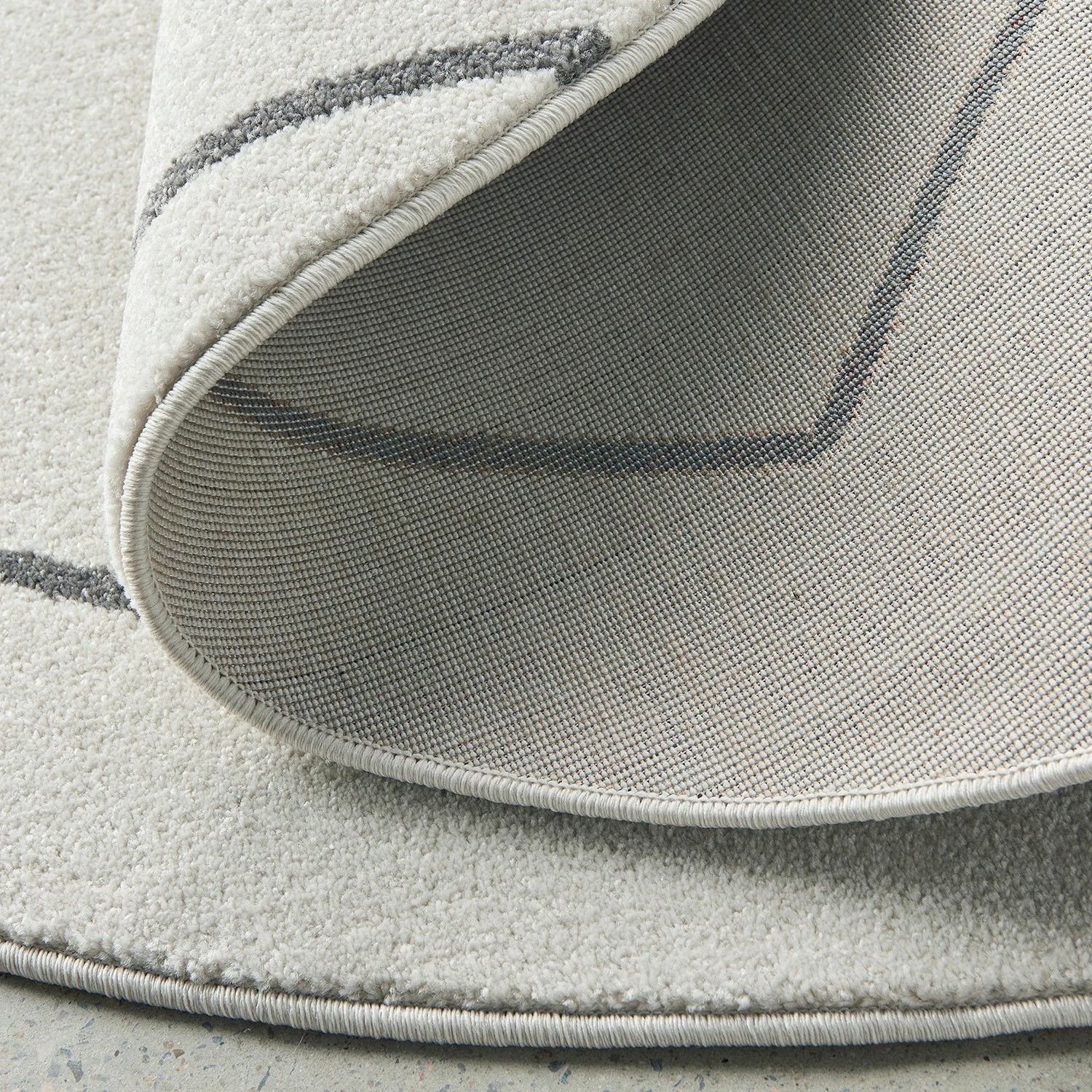 6 Common Ground Rugs Elysium Lola 150x150cm - Small Round Power Loomed Pet Friendly Rug - Natural, 6 of 7