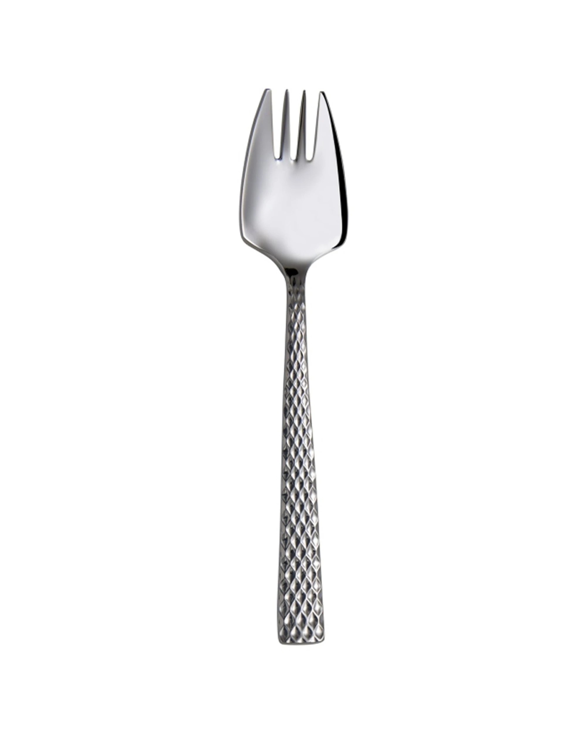 2 Maxwell & Williams 4x Diamonds Stainless Steel Faceted Design Buffet Fork - Silver, 2 of 4