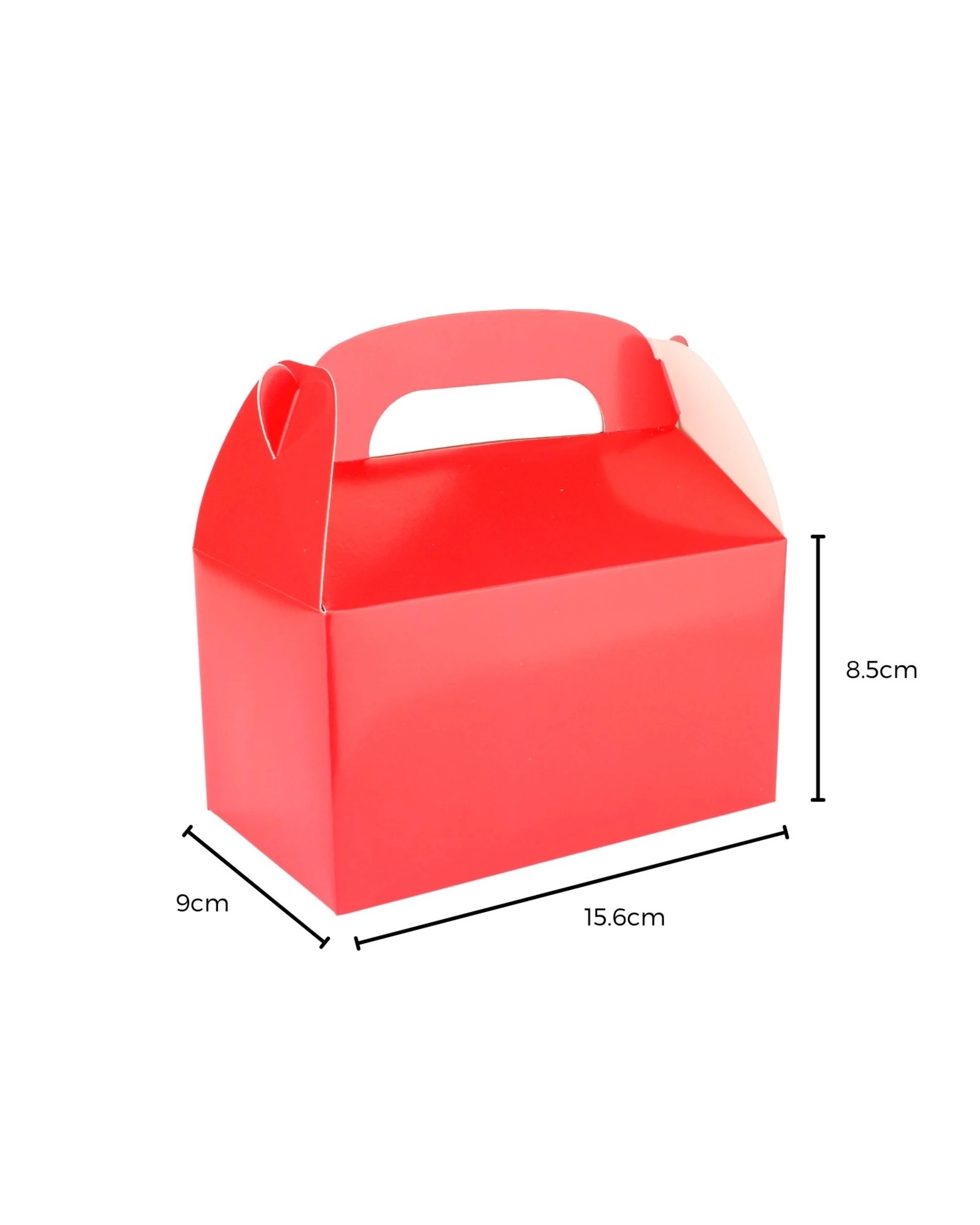 2 Partyrama Red Lolly/Treat Boxes with Handle Pack of 6 - Red, 2 of 2