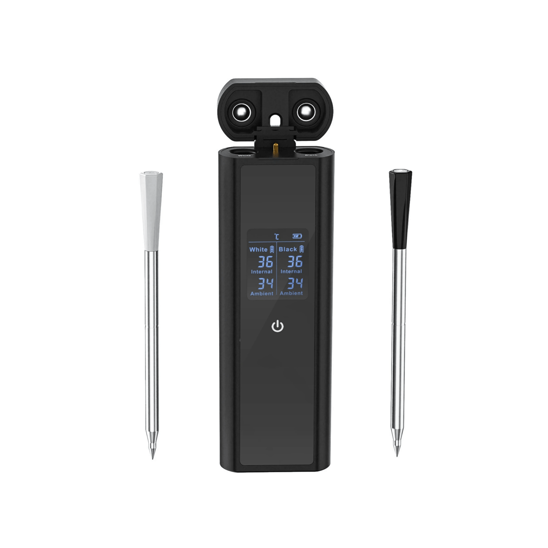 1 Advwin Wireless Meat Thermometer with Dual Probes, Bluetooth 5.3 Smart Food Thermometer with App 800ft Range, 1 of 7