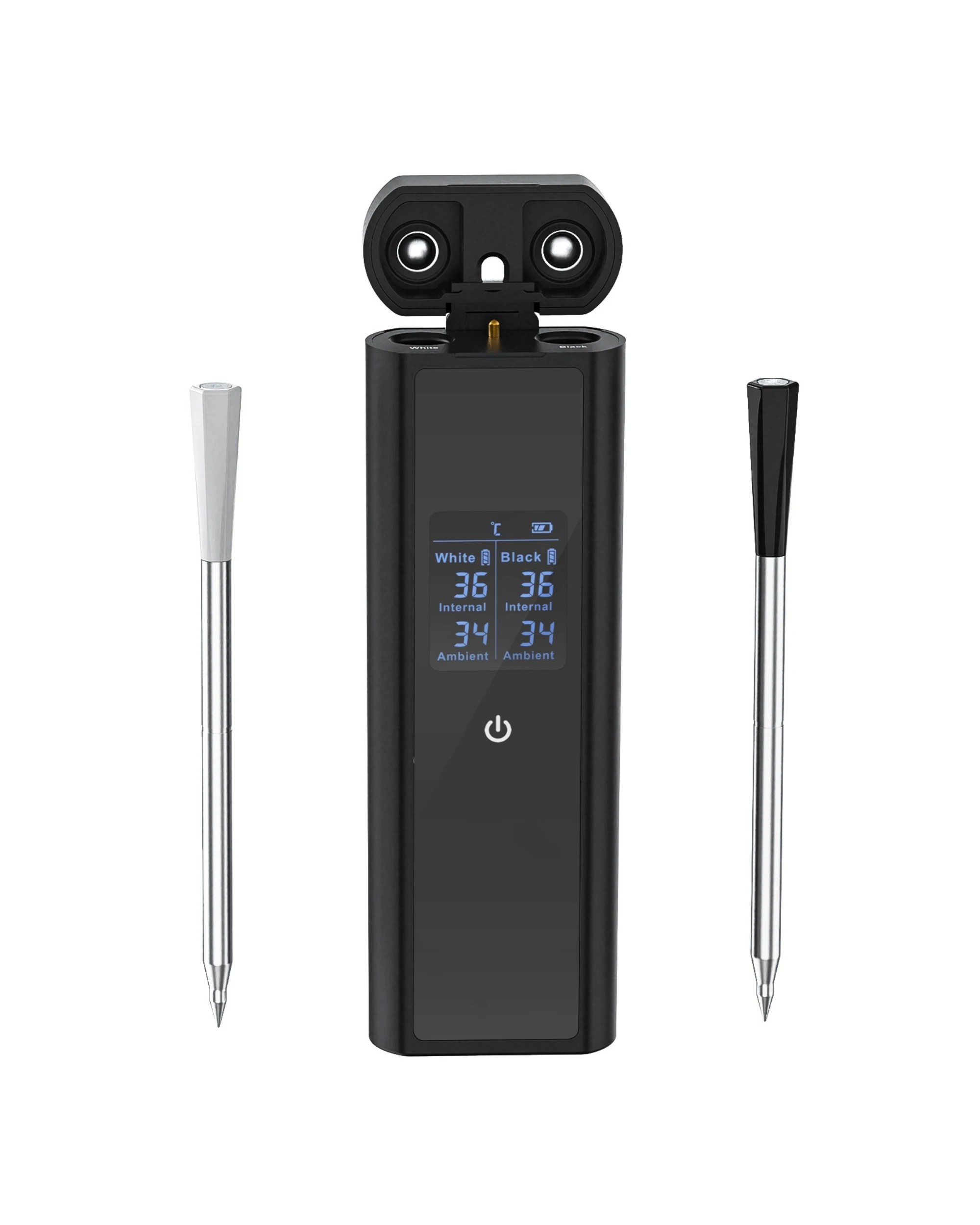 1 Advwin Wireless Meat Thermometer with Dual Probes, Bluetooth 5.3 Smart Food Thermometer with App 800ft Range, 1 of 7