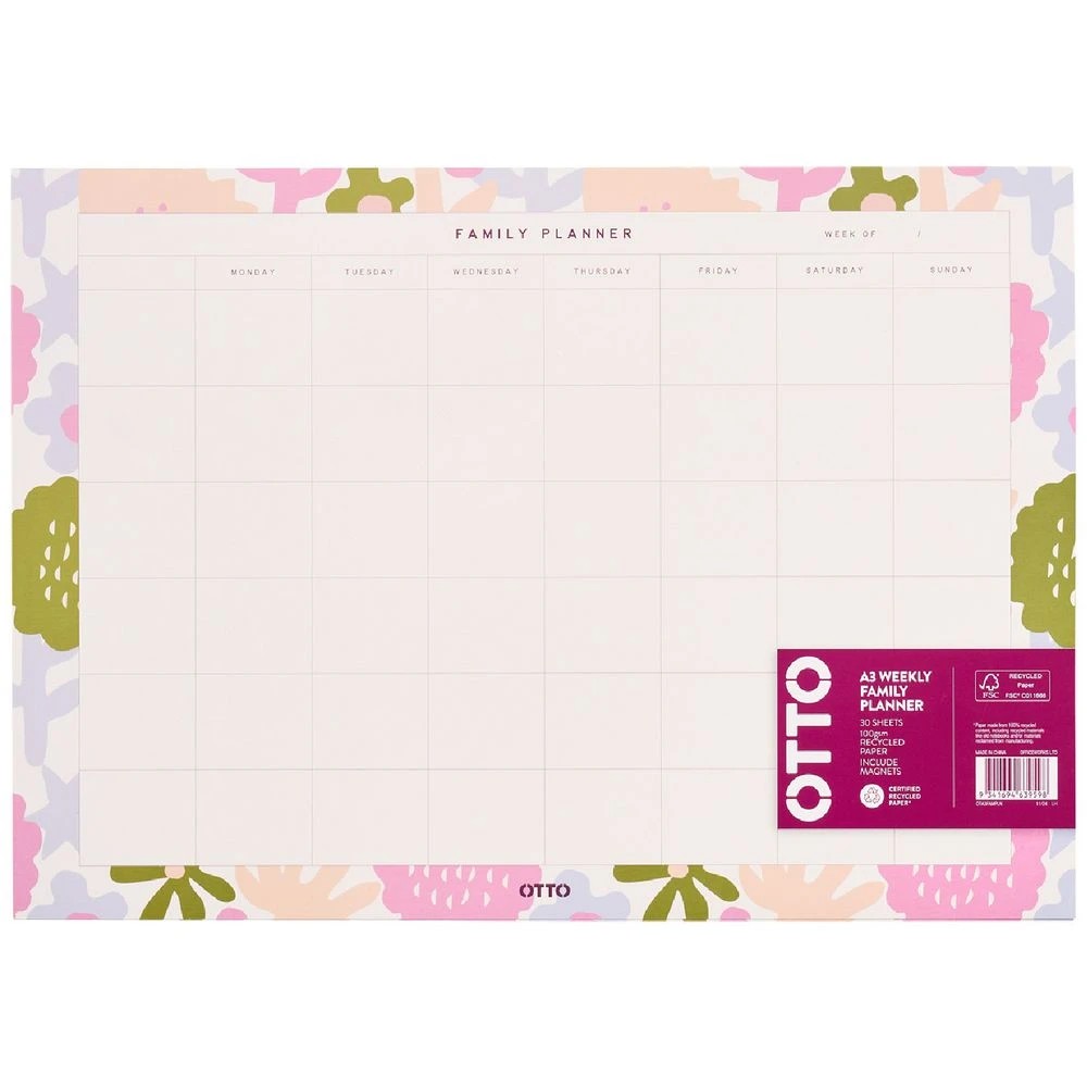 1 Otto A3 Weekly Family Planner, 1 of 2