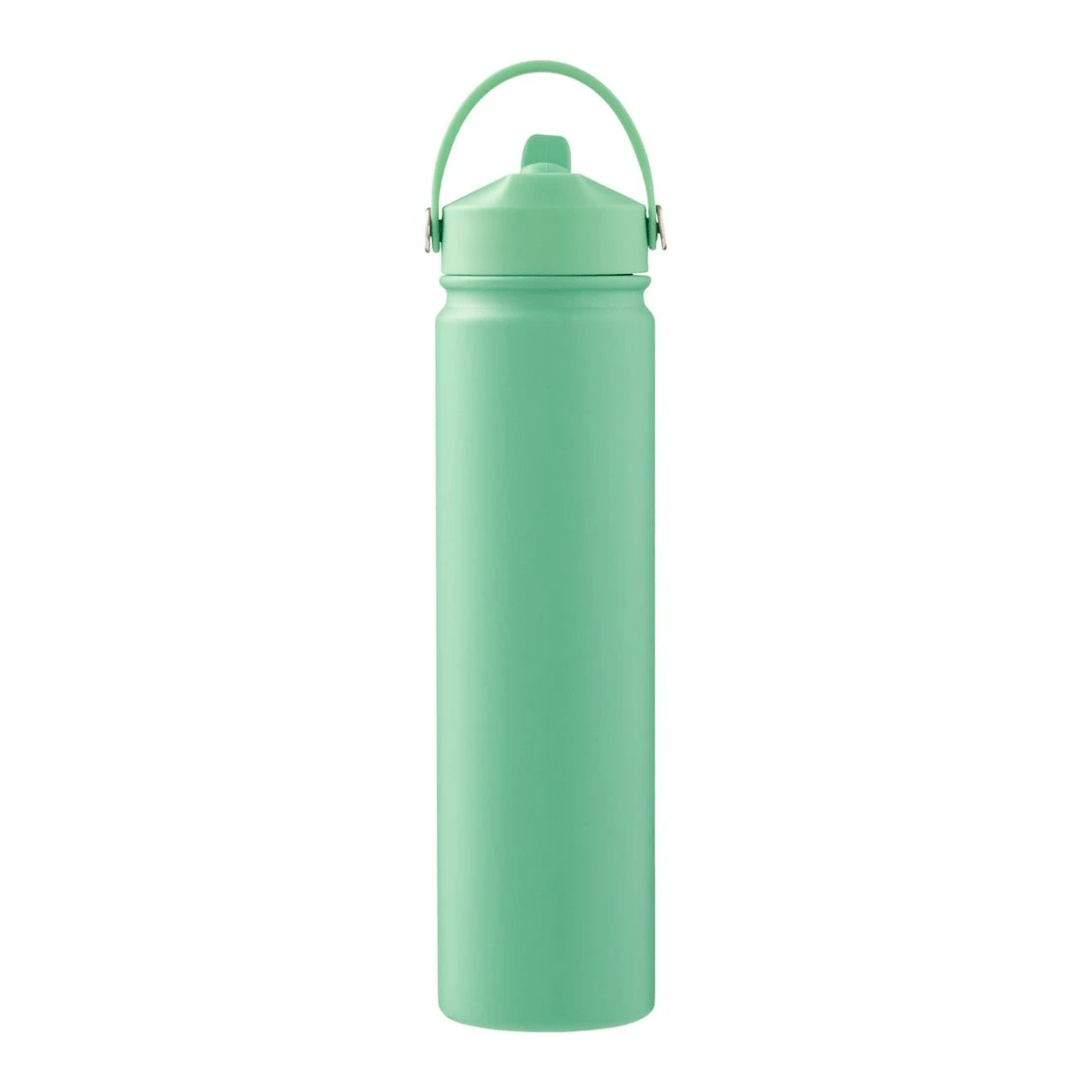 1 Studymate Stainless Steel Drink Bottle with Straw 750mL Green, 1 of 3