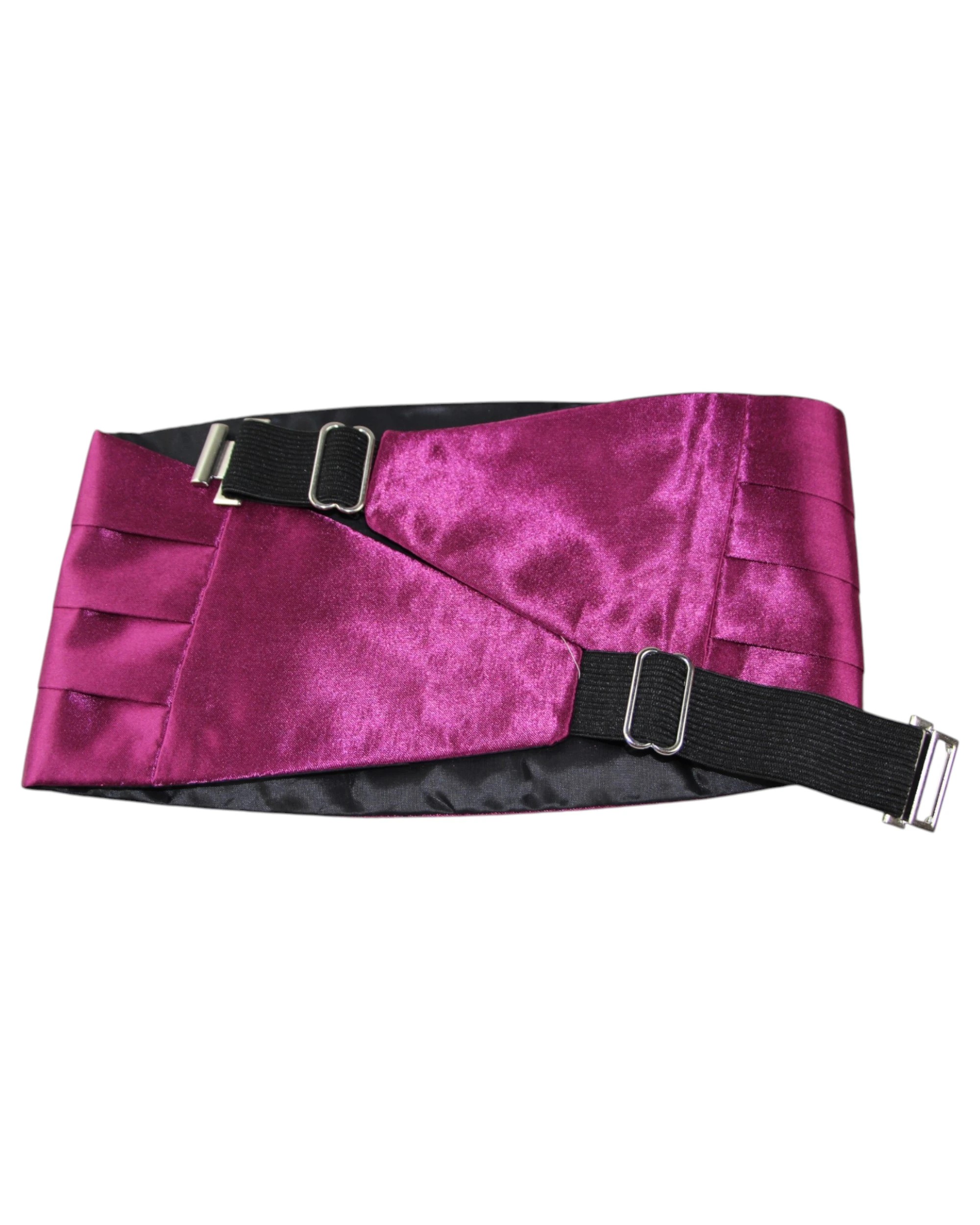 2 Zasel Mens Adjustable Cummerbund - Red, 2 of 4