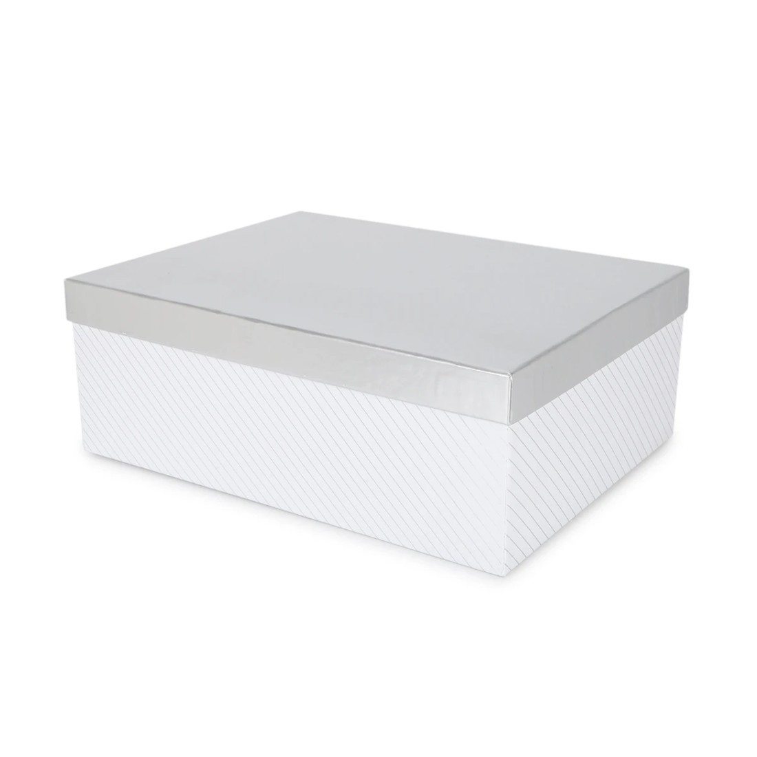 1 Silver Stripe Gift Box - Large, 1 of 7