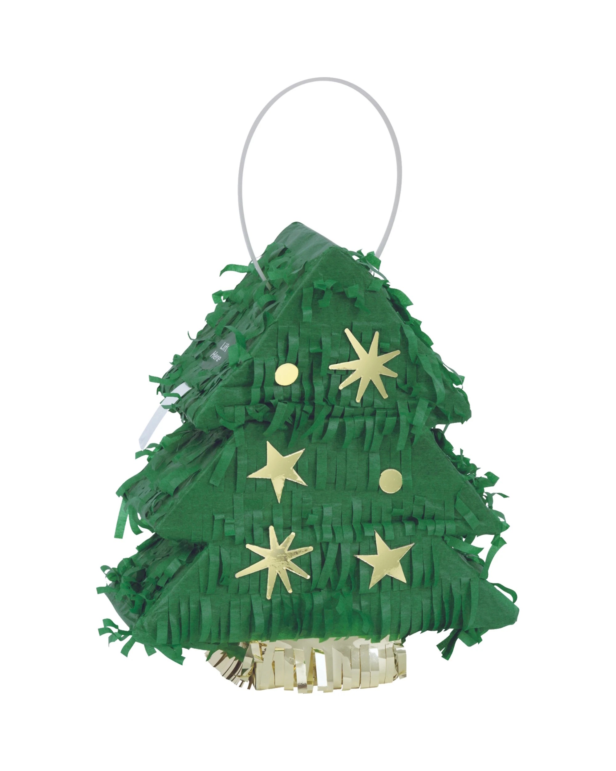 1 Meteor Christmas Tree Mini Pinata Decoration 17.5cm - Green, 1 of 2