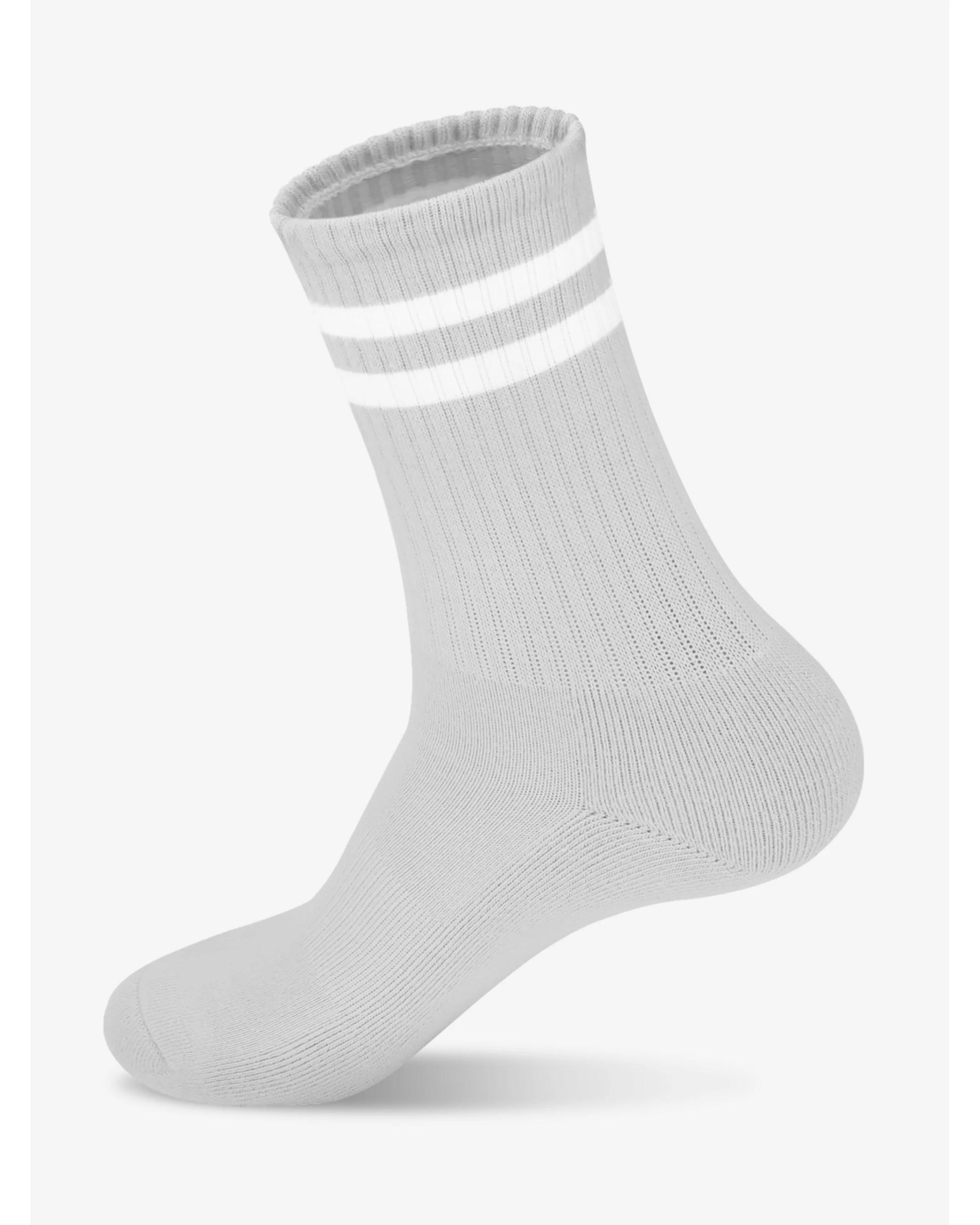 1 Advwin Medium Blue Crew Socks for Sports and Daily Wear GREY, 1 of 5