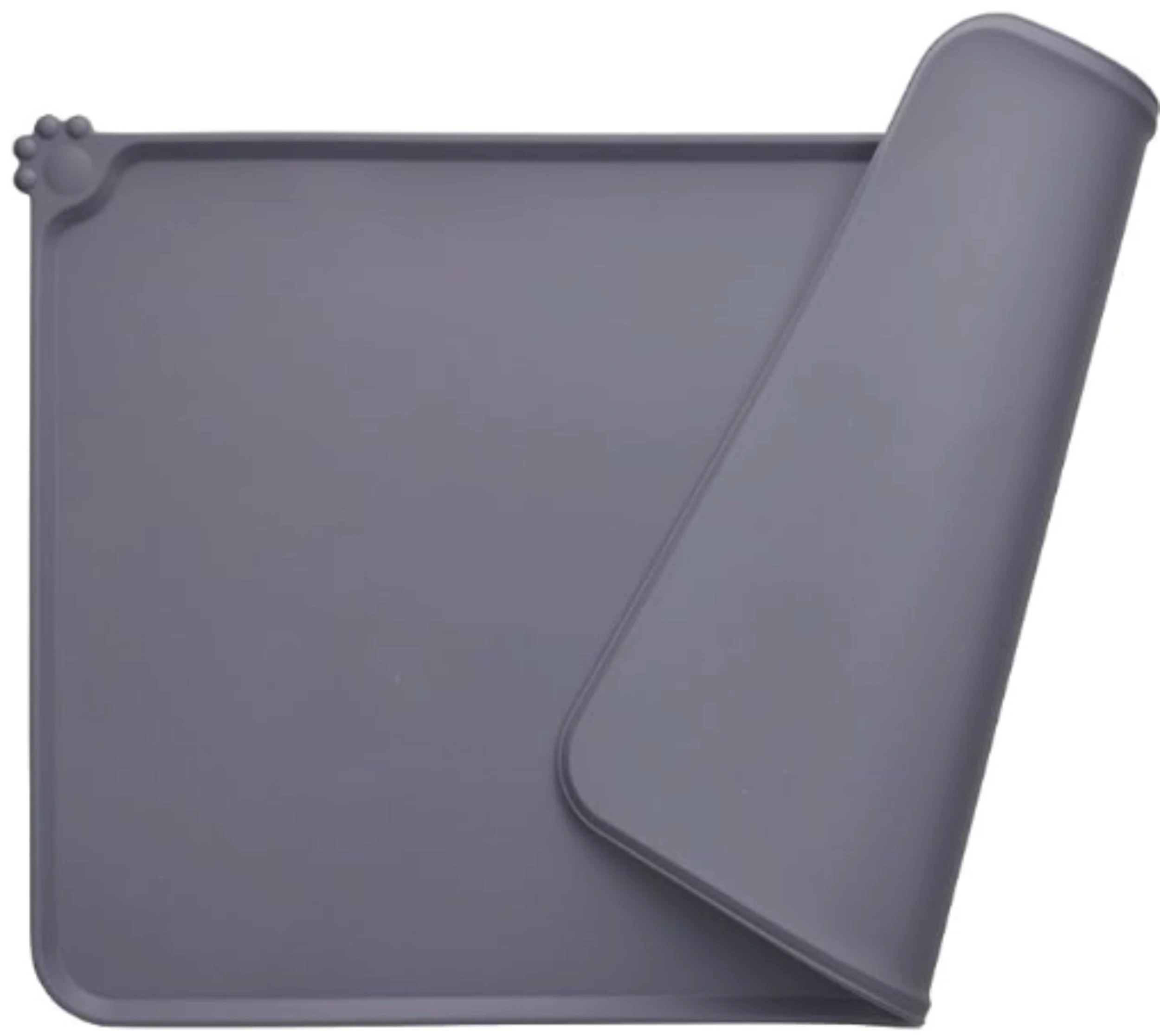 1 All Fur You Silicone Pet Feeding Mat Grey, 1 of 2