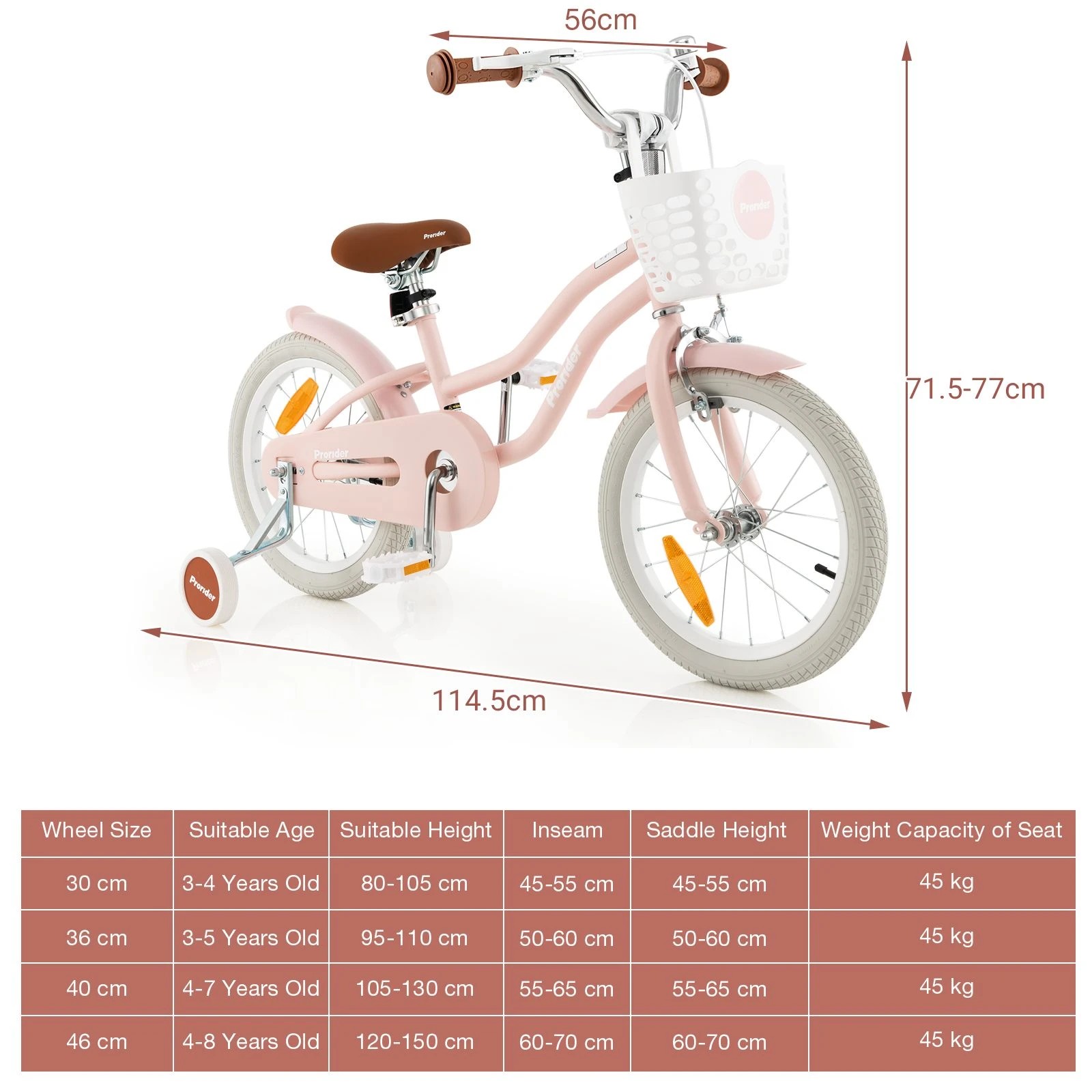 2 Costway 40cm Kids Bike Bicycle Ride-on Play w/Training Wheels, 2 of 2