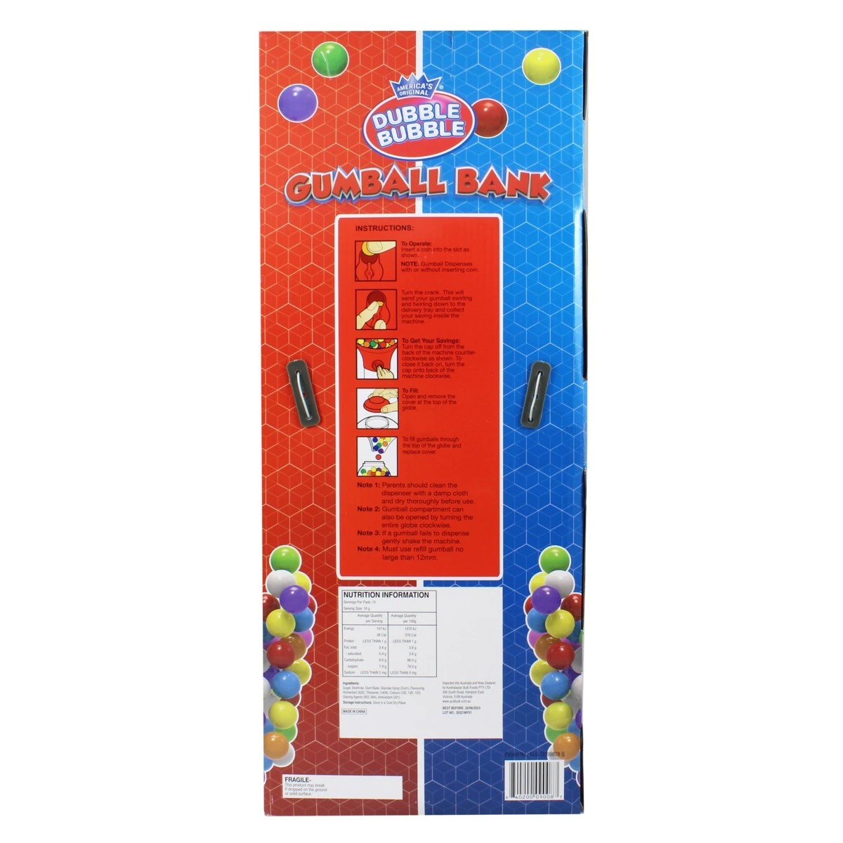 3 Dubble Bubble Gumball Bank 150g - Assorted, 3 of 3