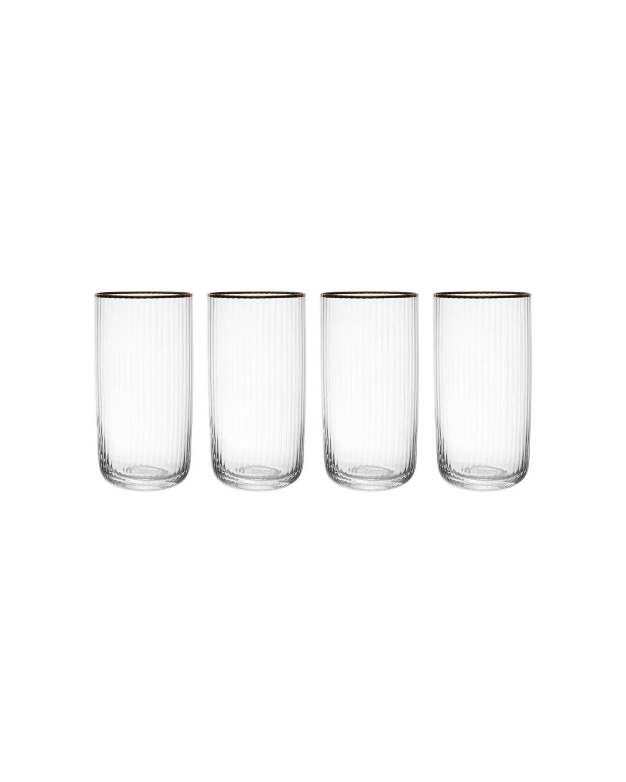 1 Mikasa 4pc Sorrento Crystal Highball Glass Set 510ml - Clear, 1 of 6