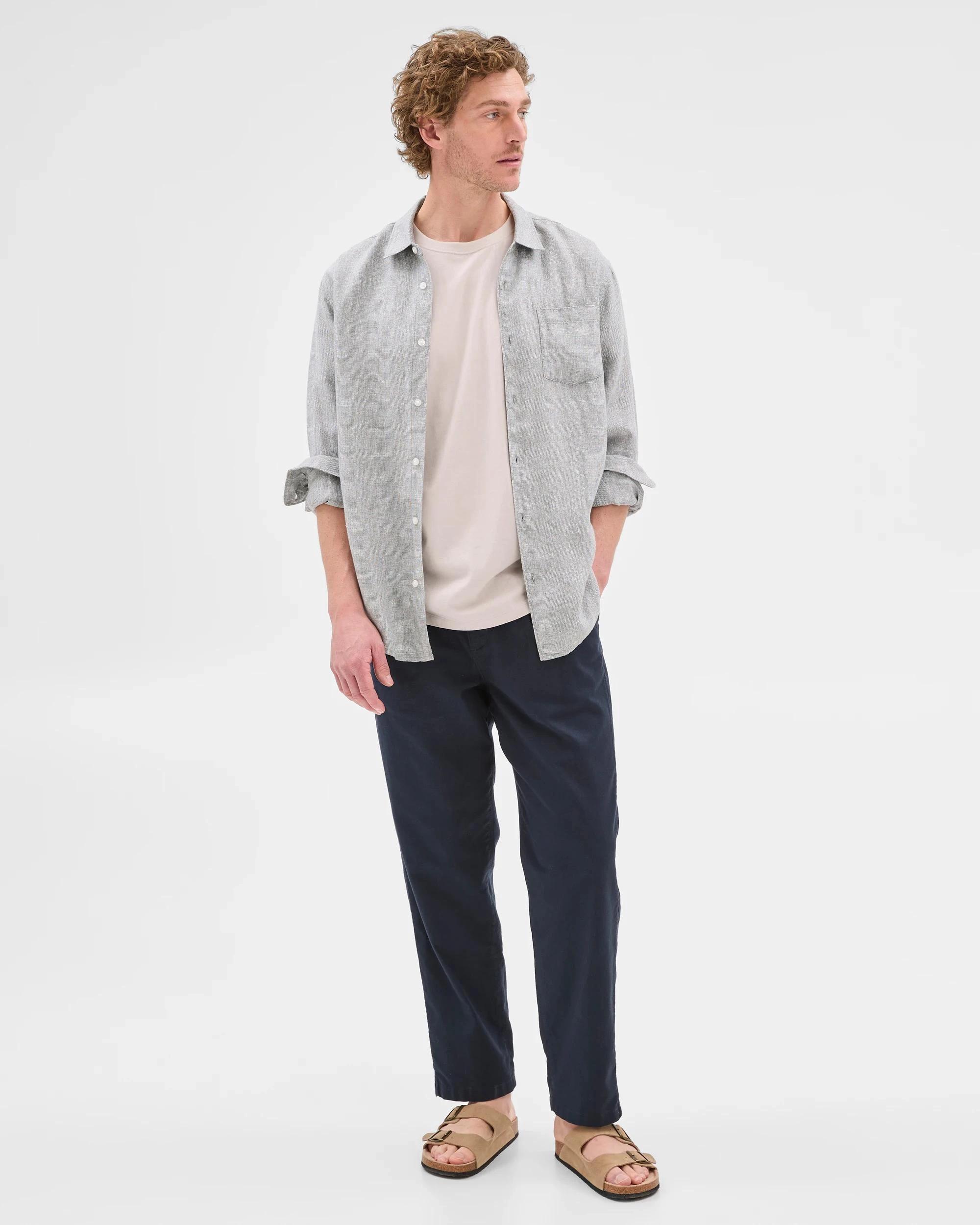 2 Target Australian Cotton Blend Pleated Pants NAVY, 2 of 7