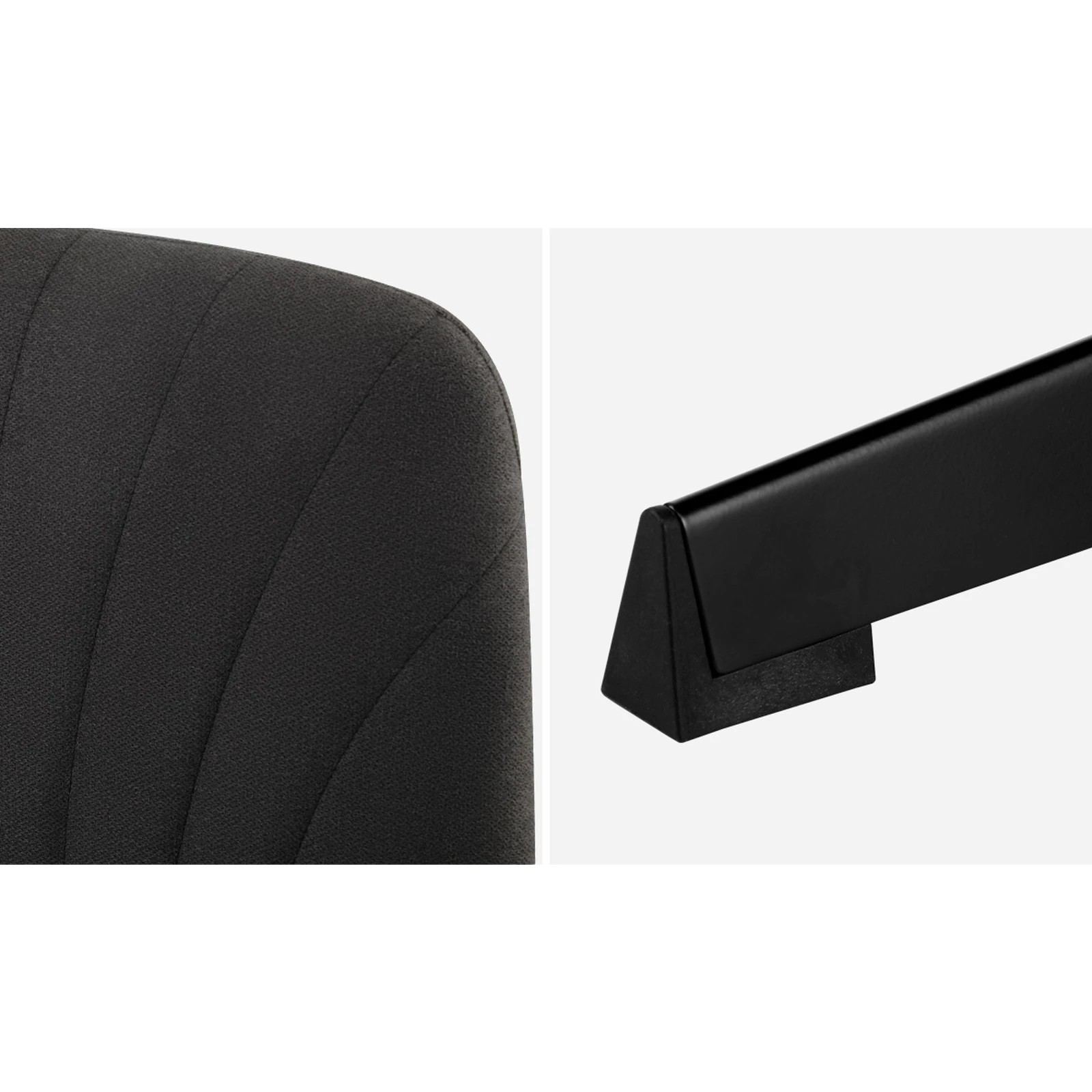 6 Oikiture Armless Office Desk Chair Linen
 - Charcoal, 6 of 10