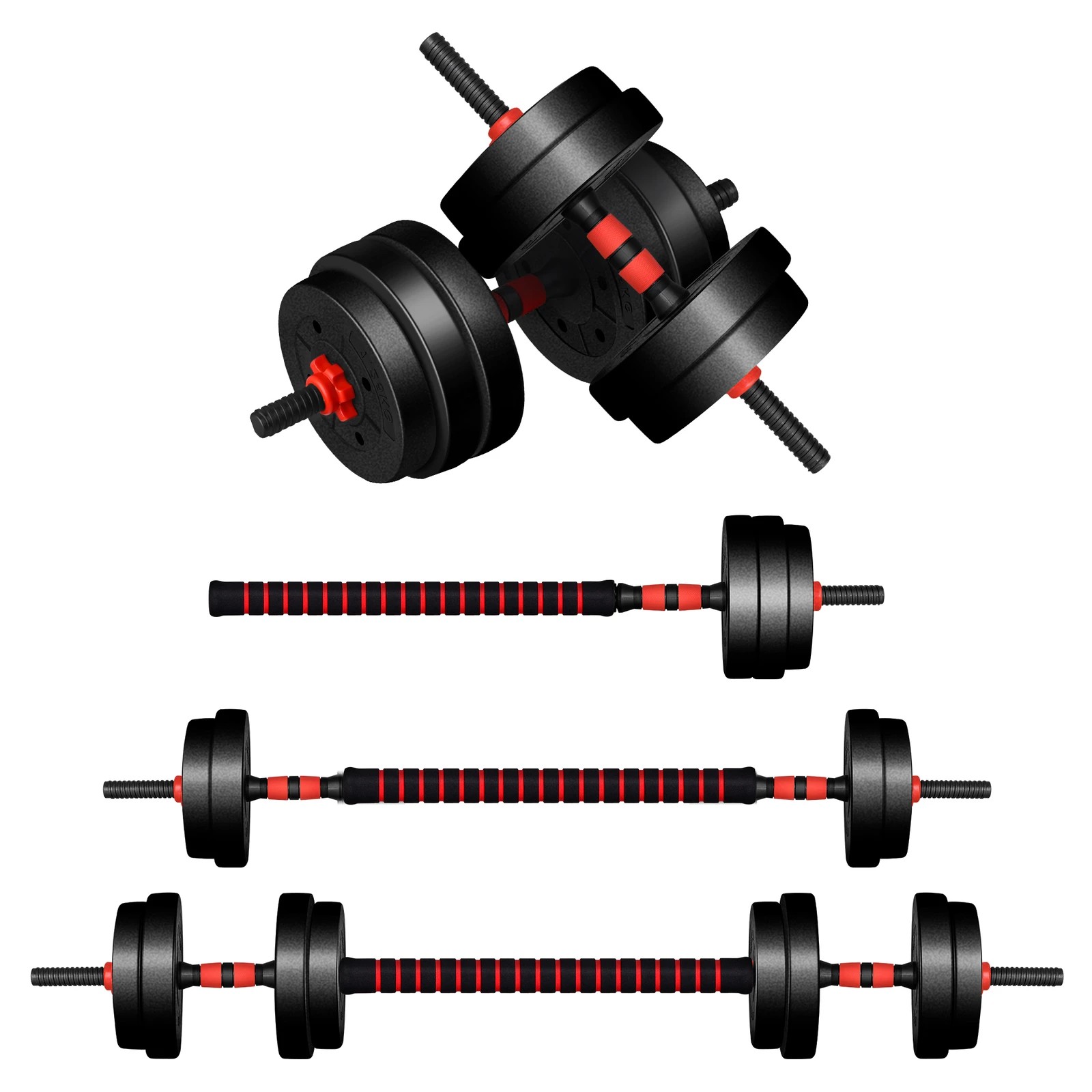 1 Black Lord Dumbbell Set 4in1 Adjustable 40kg, 1 of 8