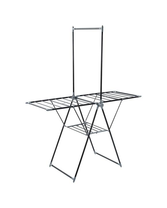 Boxsweden Foldable Clothes Airer/dryer/horse W/ Hanging Rack 155 X 194cm Black
 - Black