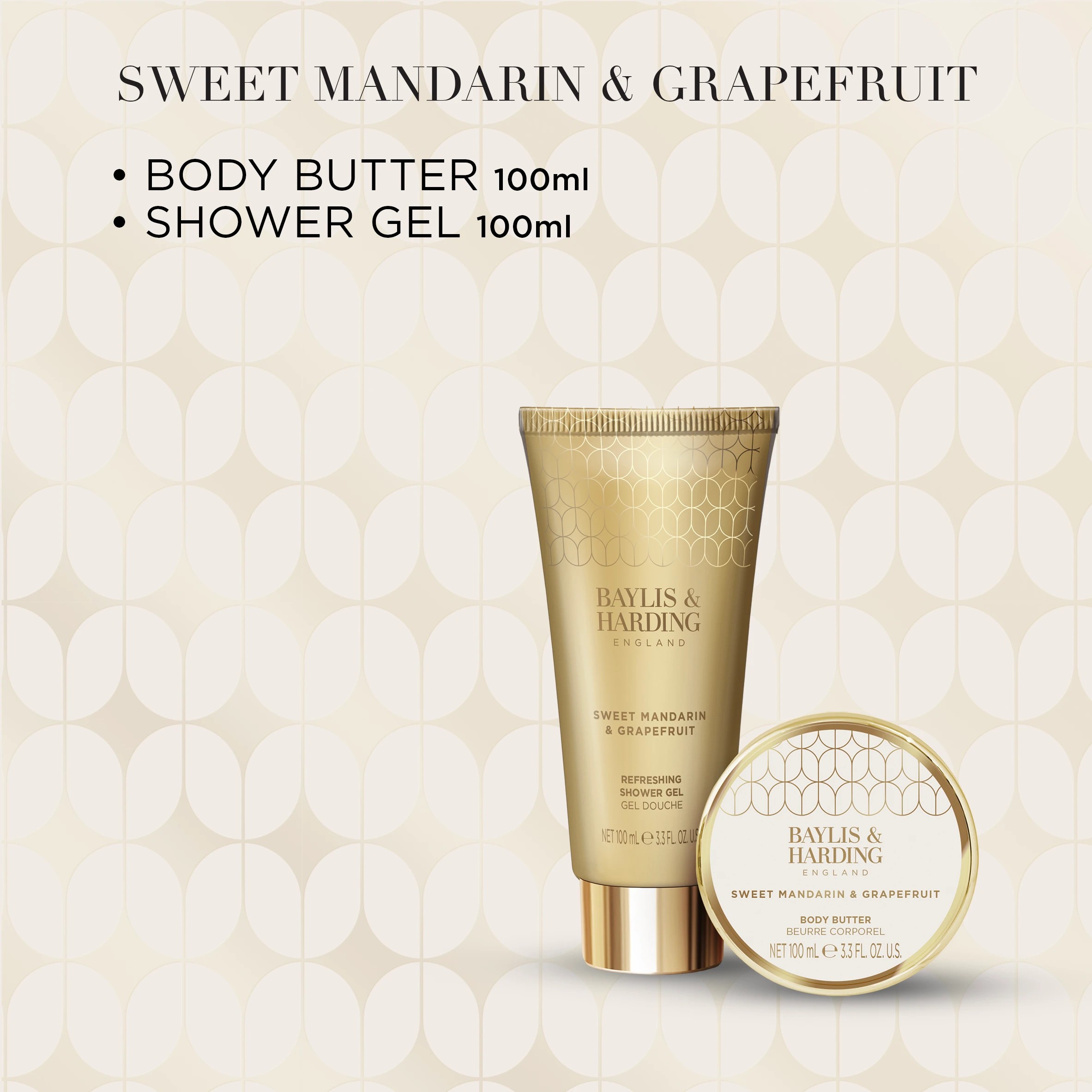 3 Baylis & Harding Signature Collection Body Pamper Duo - Sweet Mandarin and Grapefruit - Multi, 3 of 3