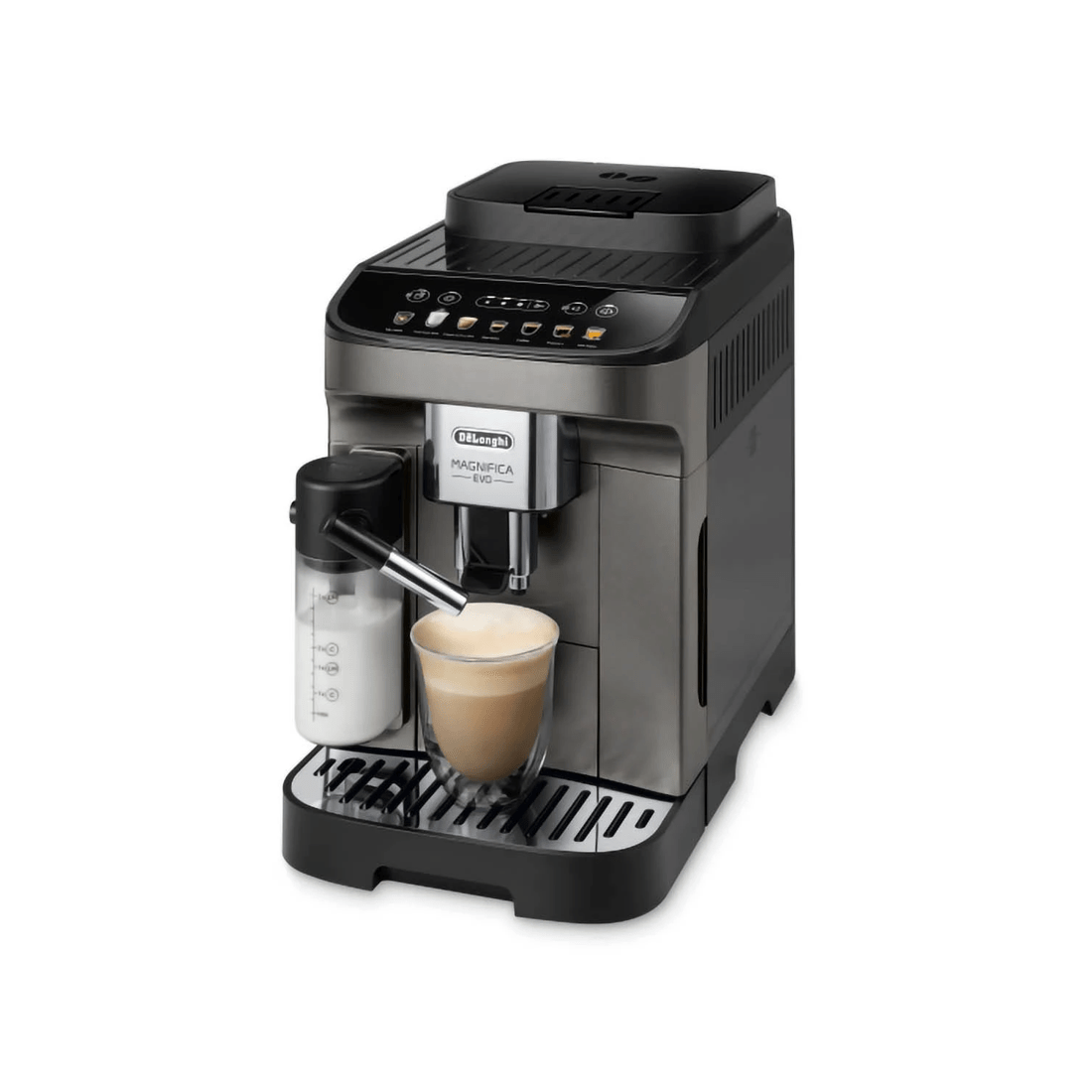3 DeLonghi Magnifica Evo Automatic Coffee Machine - Titan Black, 3 of 5