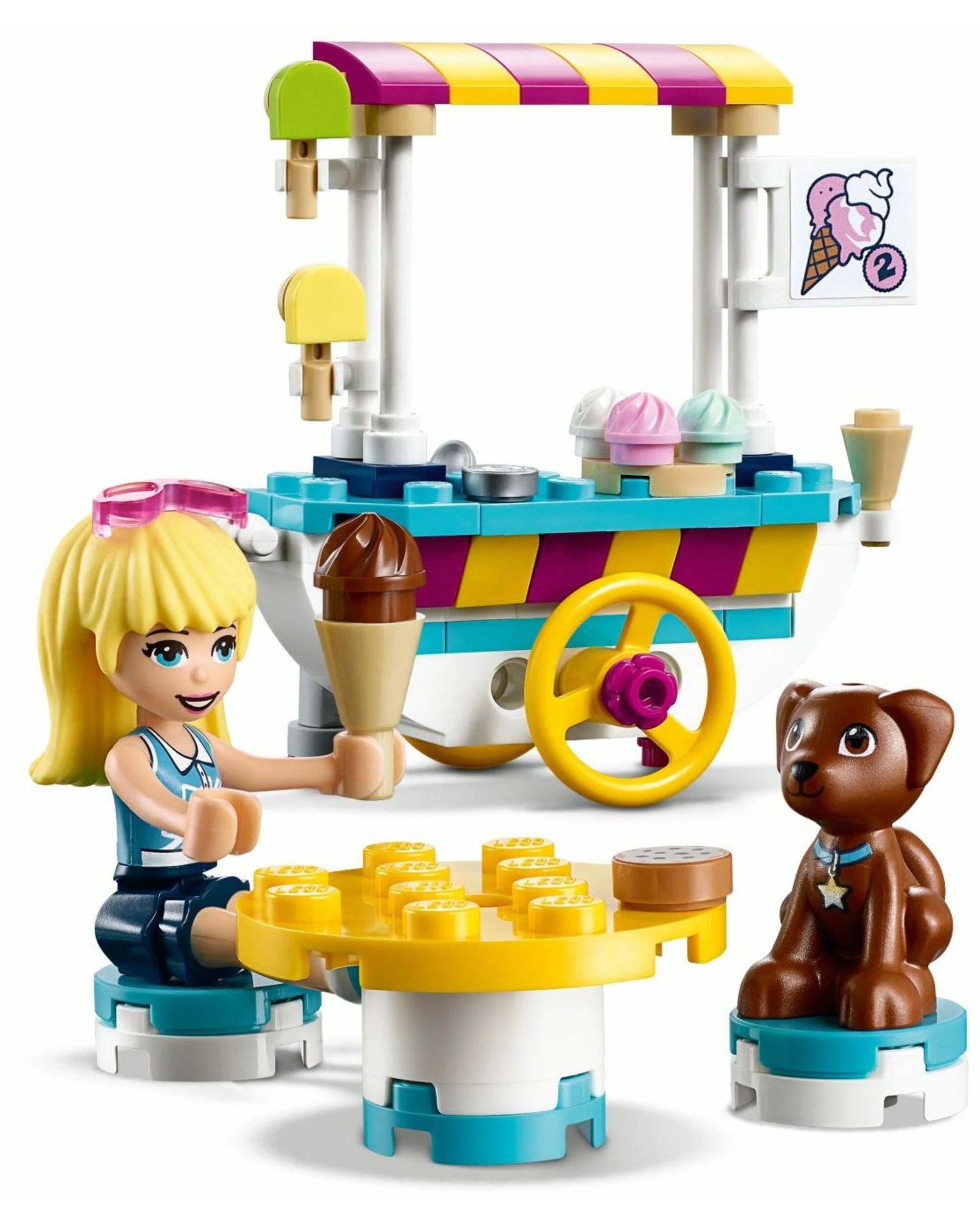 3 LEGO 41389 Ice Cream Cart Toy with Scooter & Stephanie Mini-doll, 3 of 4