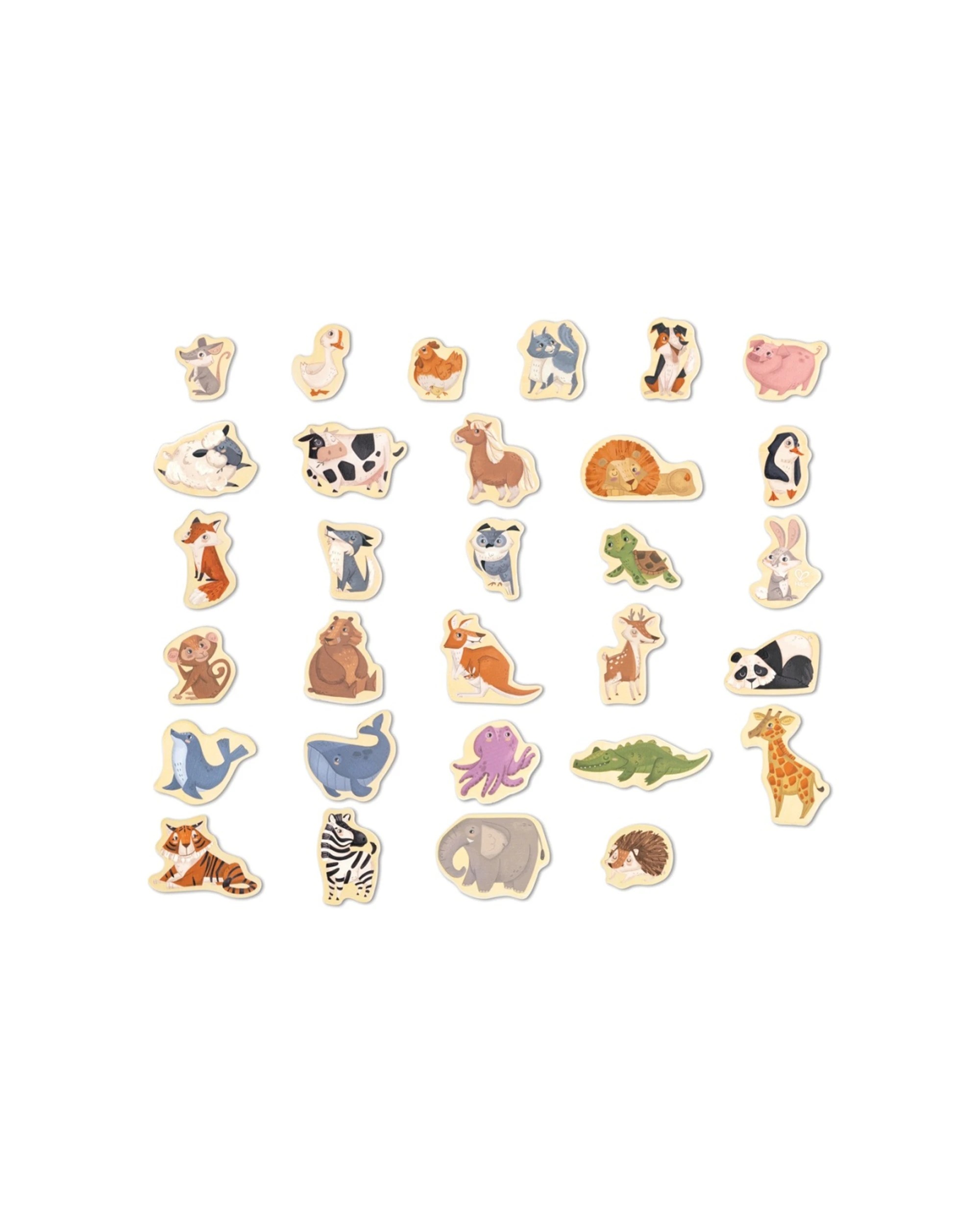 2 Hape 30pc Magnetic Animals Set Animal Magnets For Easel Fridge Kids - Multi, 2 of 4