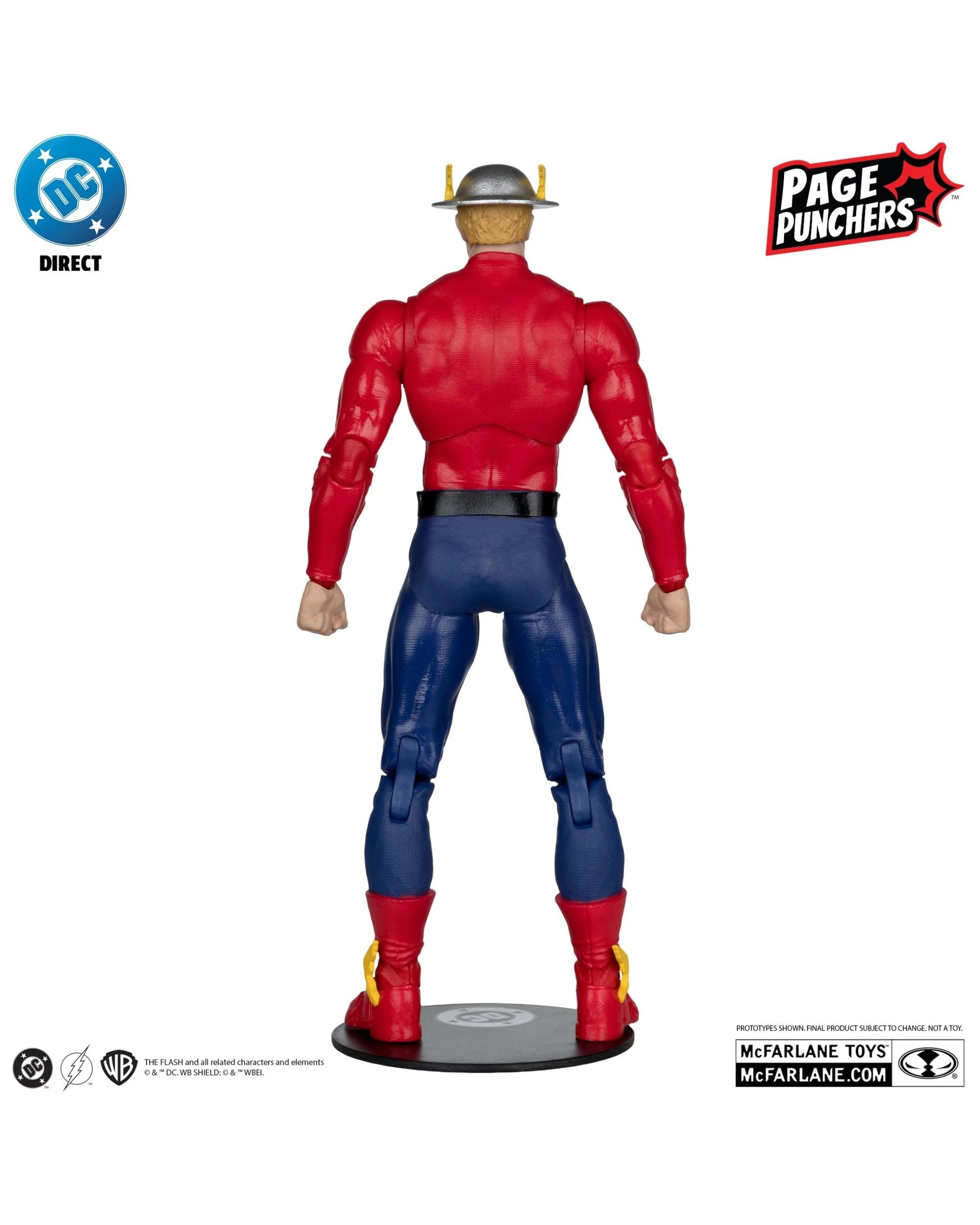 6 DC Direct Page Punchers The Flash #123 Jay Garrick Platinum Edition 7 inch Figure With Comic, 6 of 9