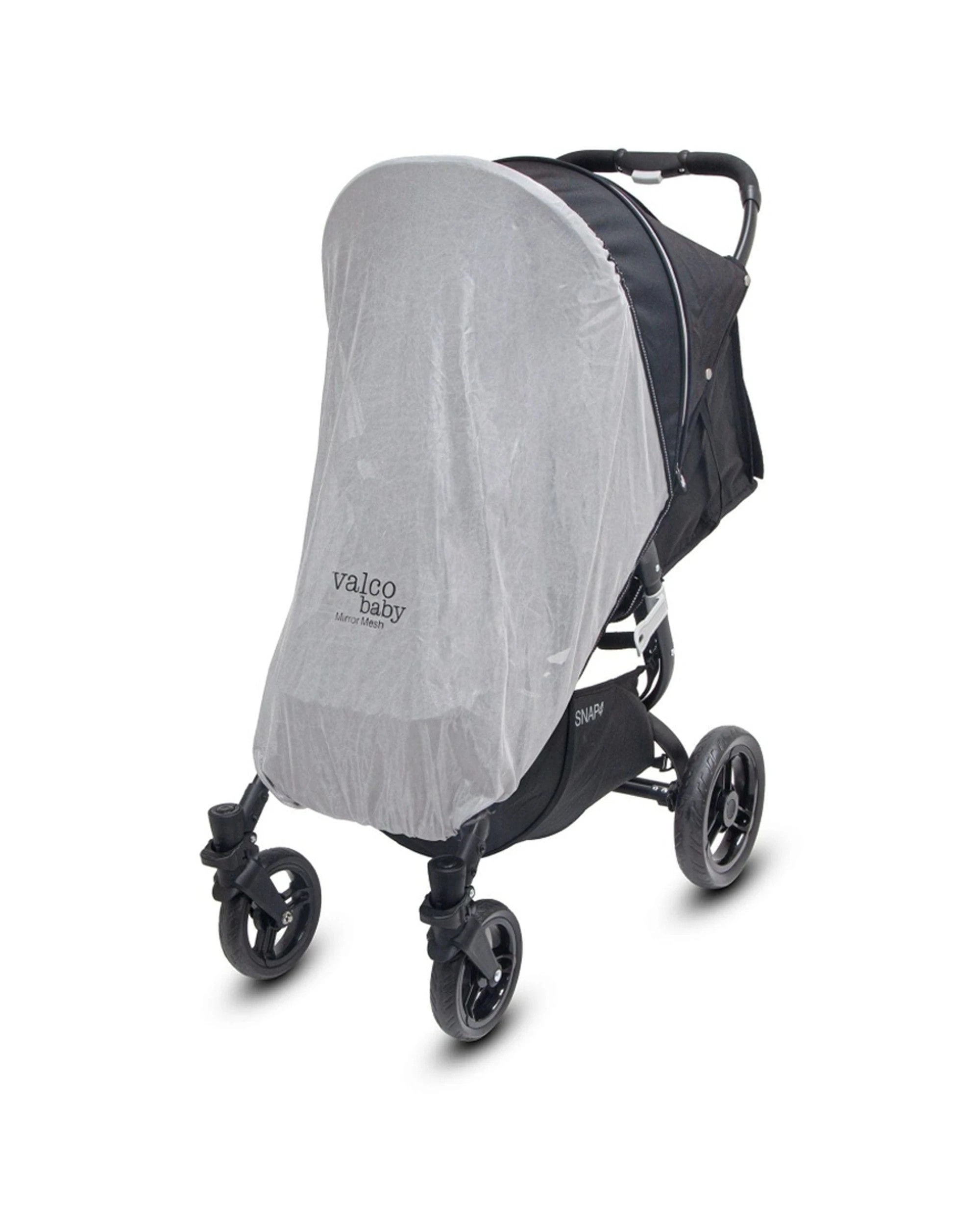 1 Valcobaby Mirror Mesh UV Reflective Insect Cover For Snap 4 Stroller Pram - White, 1 of 3