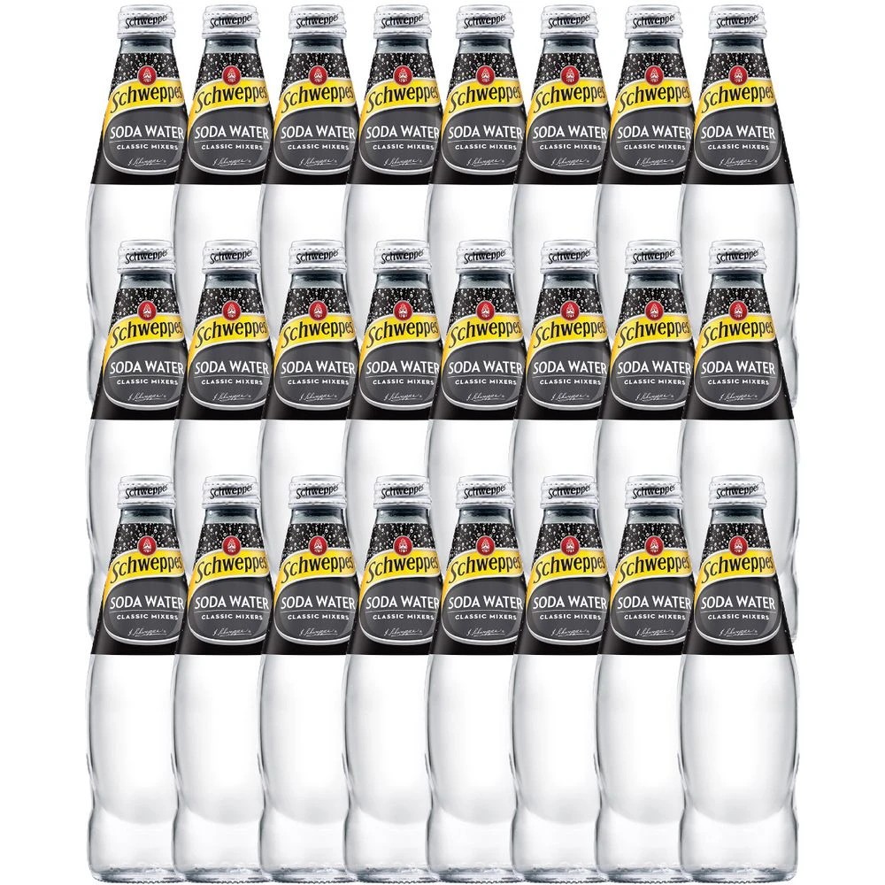 1 Schweppes Soda Water 300mL 24 Pack, 1 of 3