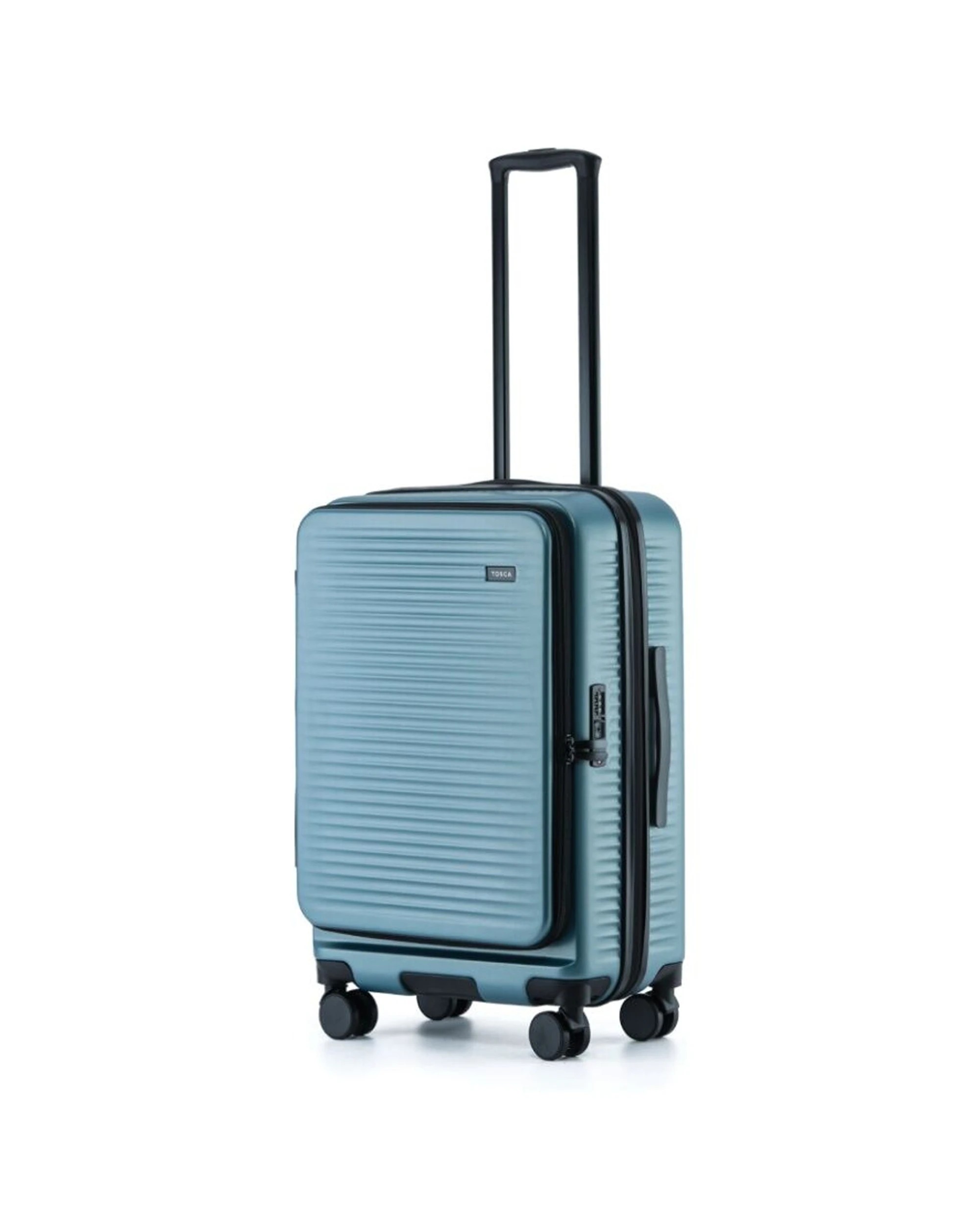 1 Tosca Zen Medium Suitcase Travel Luggage With Wheels & Combination Lock - Grey, 1 of 1