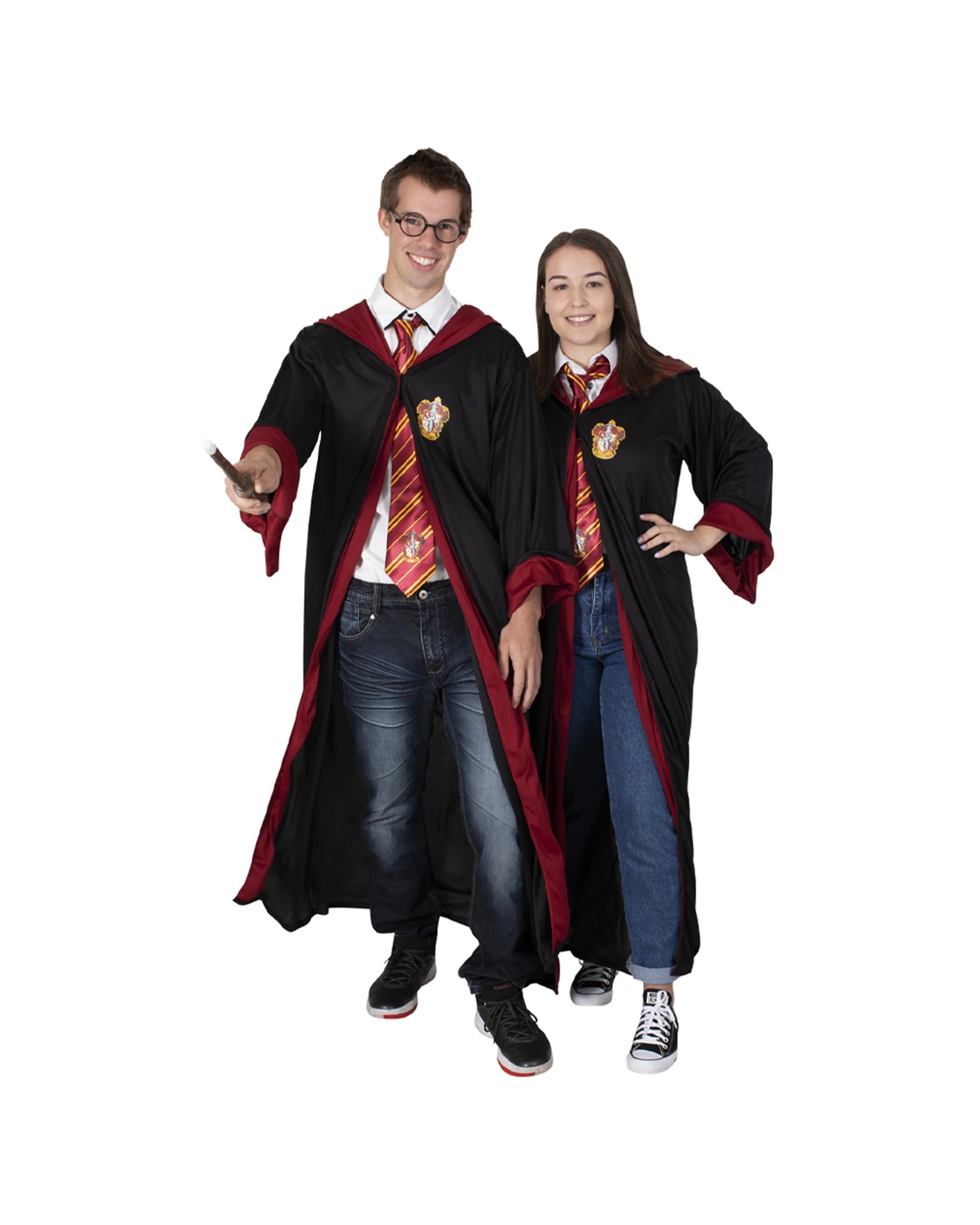 3 Harry Potter Adult Gryffindor Hooded Robe Costume Standard Size - Multi, 3 of 3