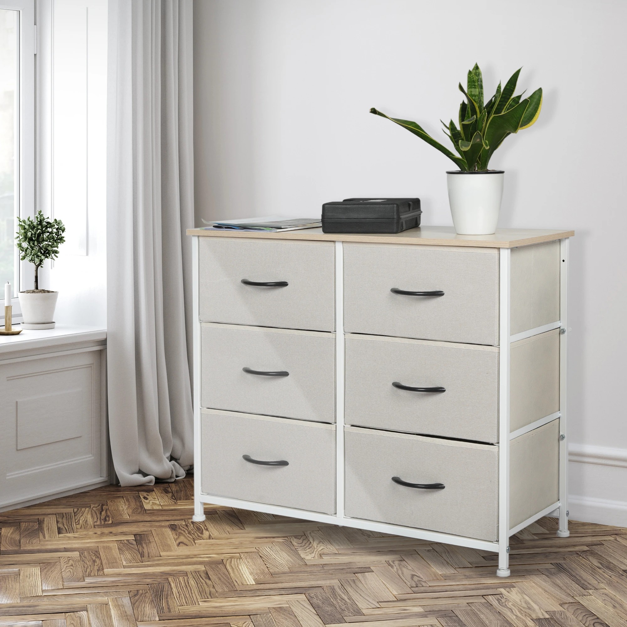 6 Levede Chest Of Drawers - Beige, 6 of 9