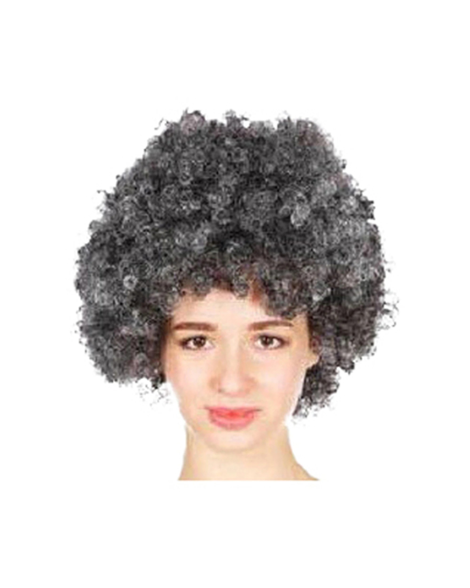 1 JD Party Mens Afro Wig Synthetic Curly Costume Accessory - Grey, 1 of 1