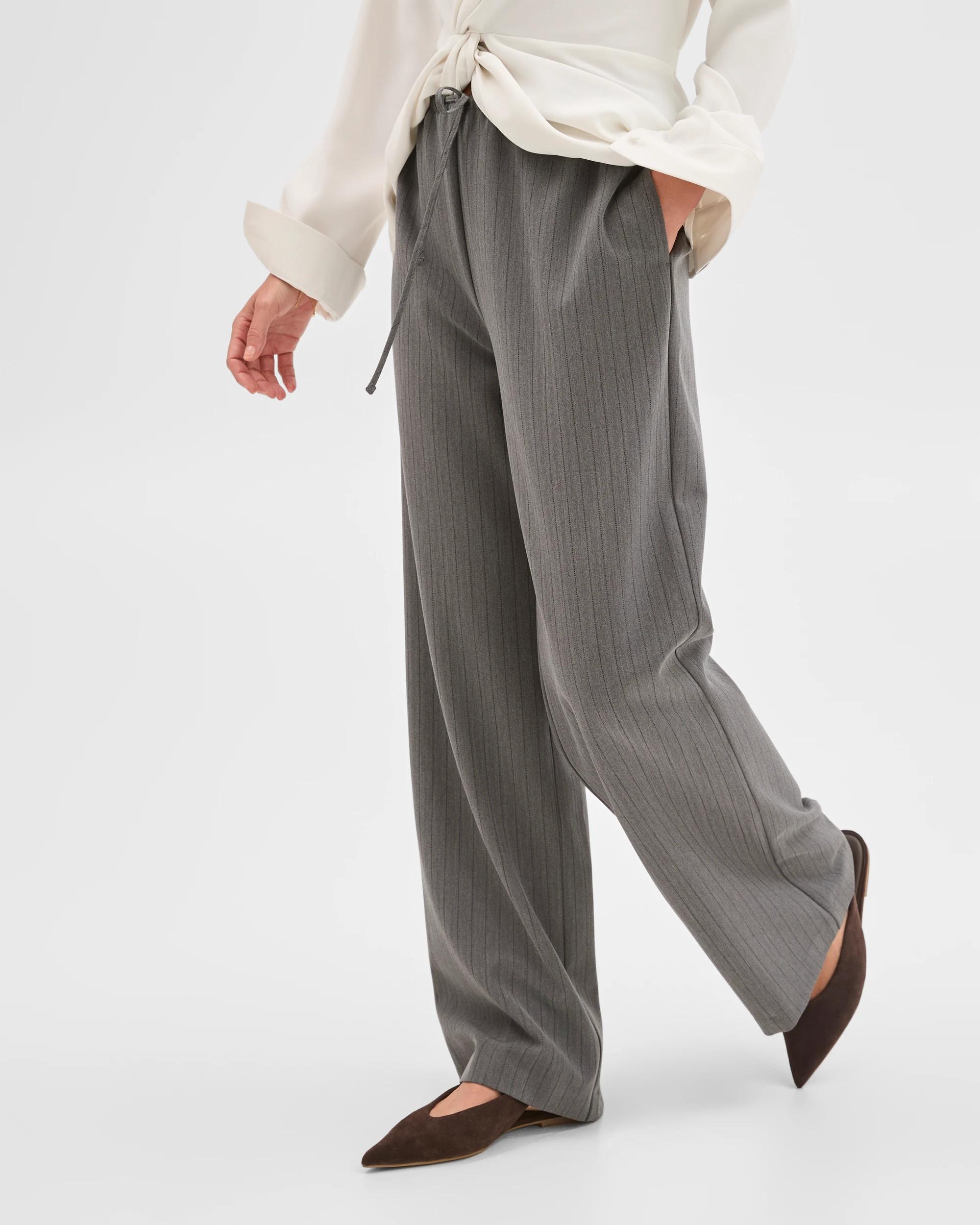 2 Preview Relaxed Wide Leg Pants CHARCOAL, 2 of 6