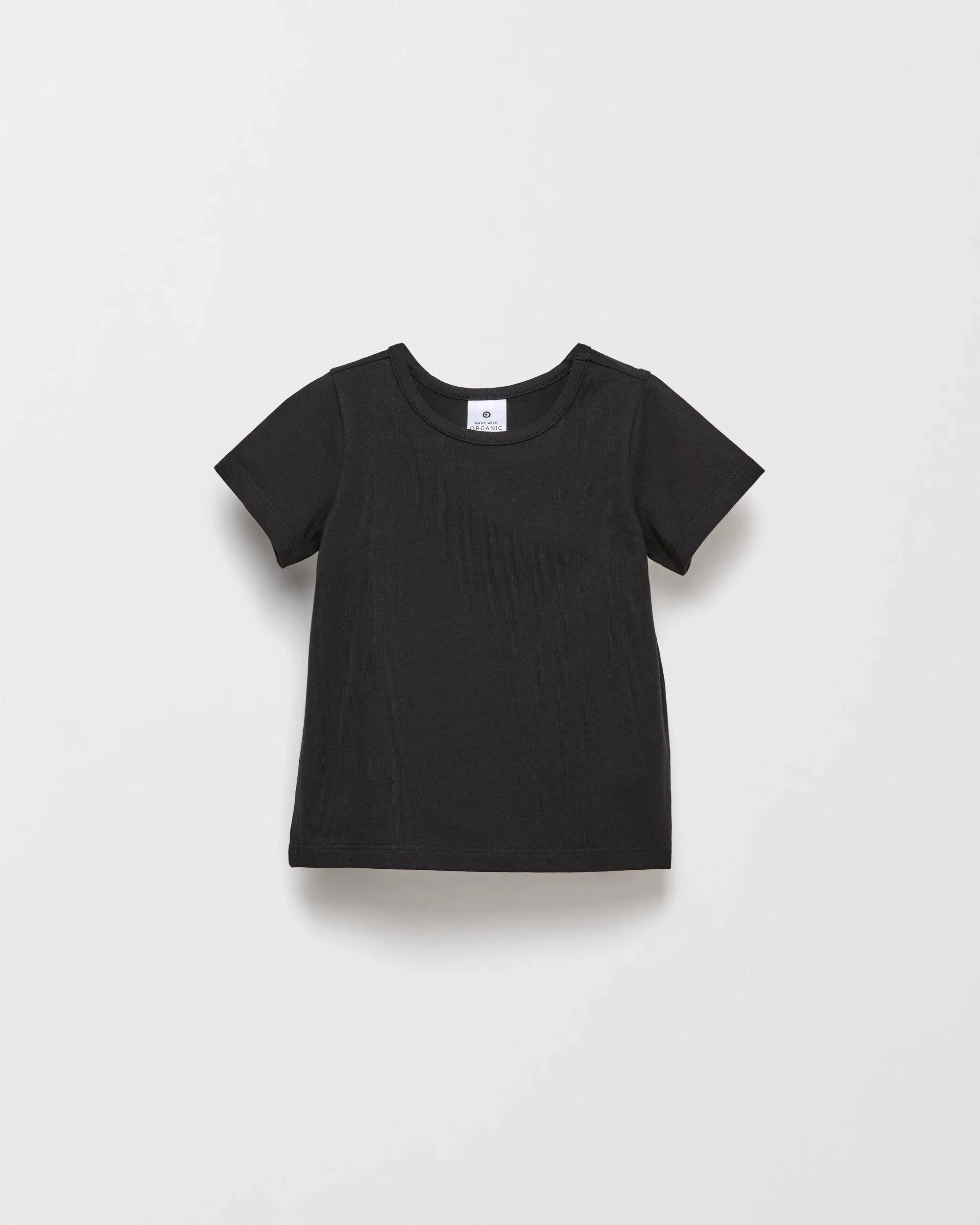 4 Target Baby Baby Organic Cotton Plain T-shirts 3 Pack WHITE/GREY MARLE/BLACK, 4 of 4